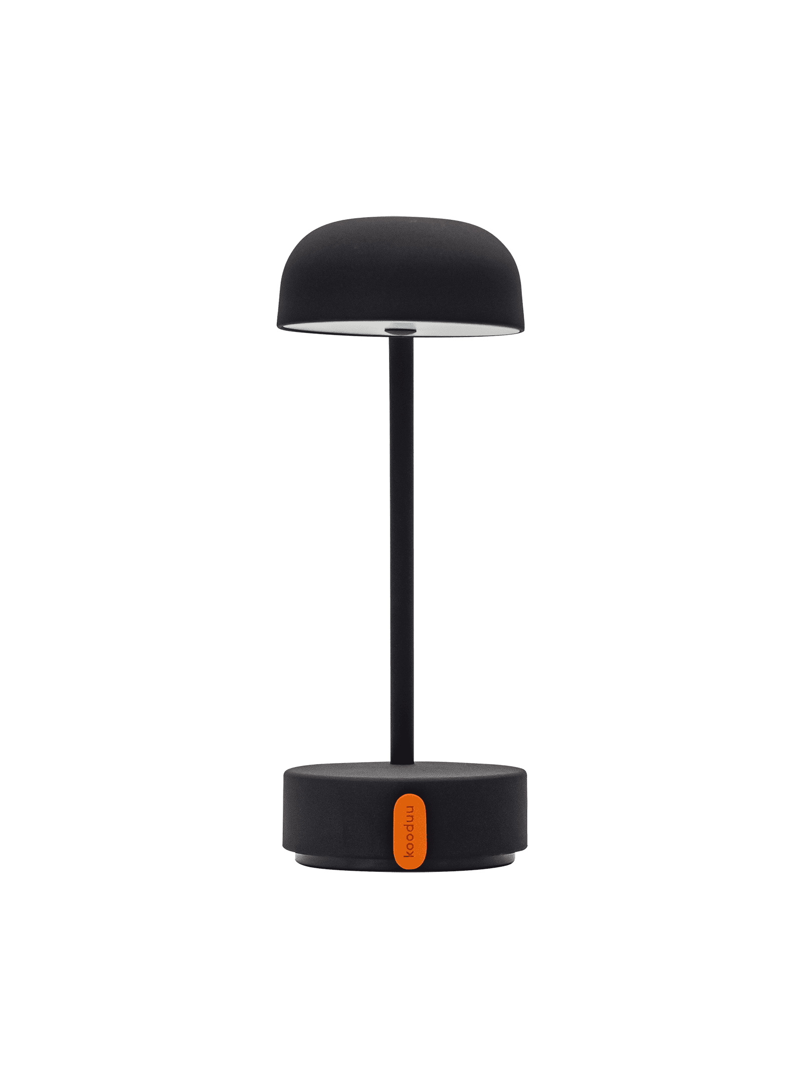 Fokus Anthracite by Kooduu: rechargeable LED lamp offering 2700K warm light, perfect for bedside or task lighting.