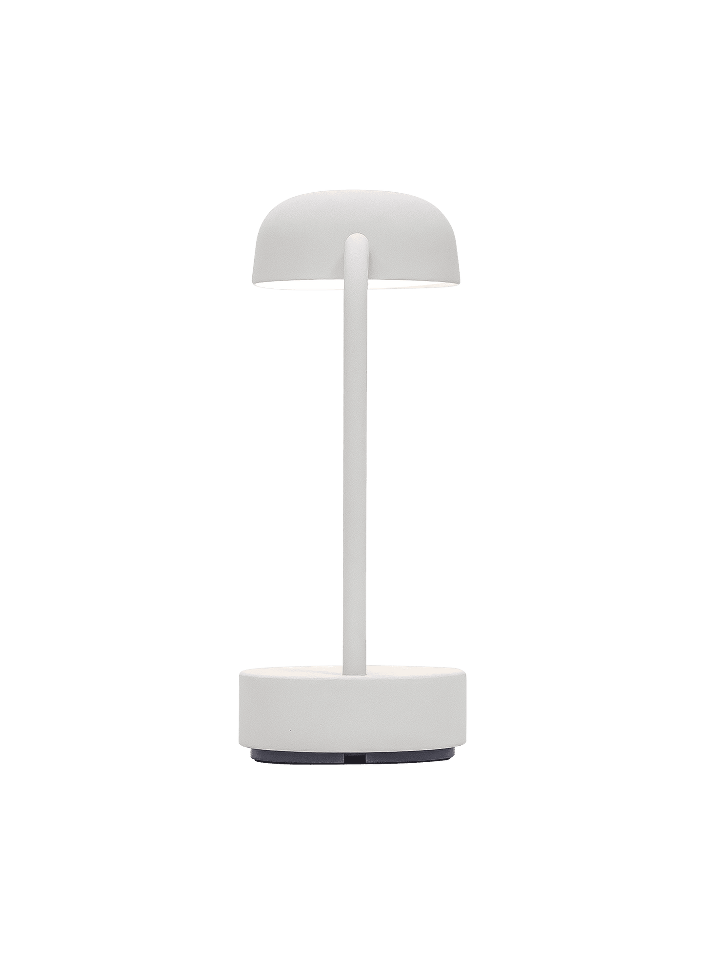 Fokus Cloudy White LED table lamp by Kooduu – dimmable, rechargeable, and designed to blend seamlessly with contemporary decor.