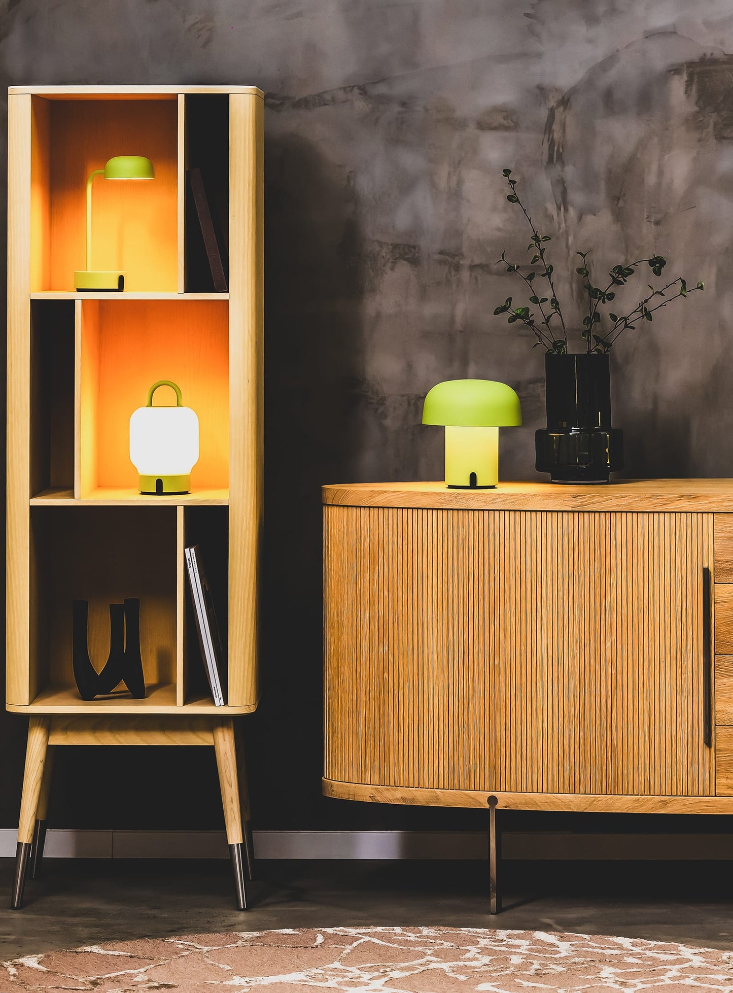 Elegant and functional, the Fokus Moss LED lamp offers adjustable lighting and sleek design for a modern home or office.