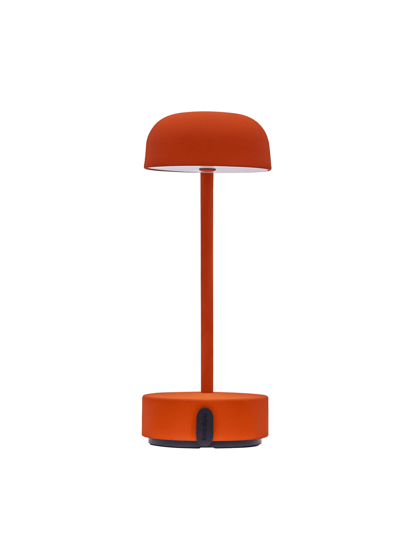 Fokus Orange by Kooduu – sleek LED table lamp with dimming capability, perfect for workspaces or bedside lighting."