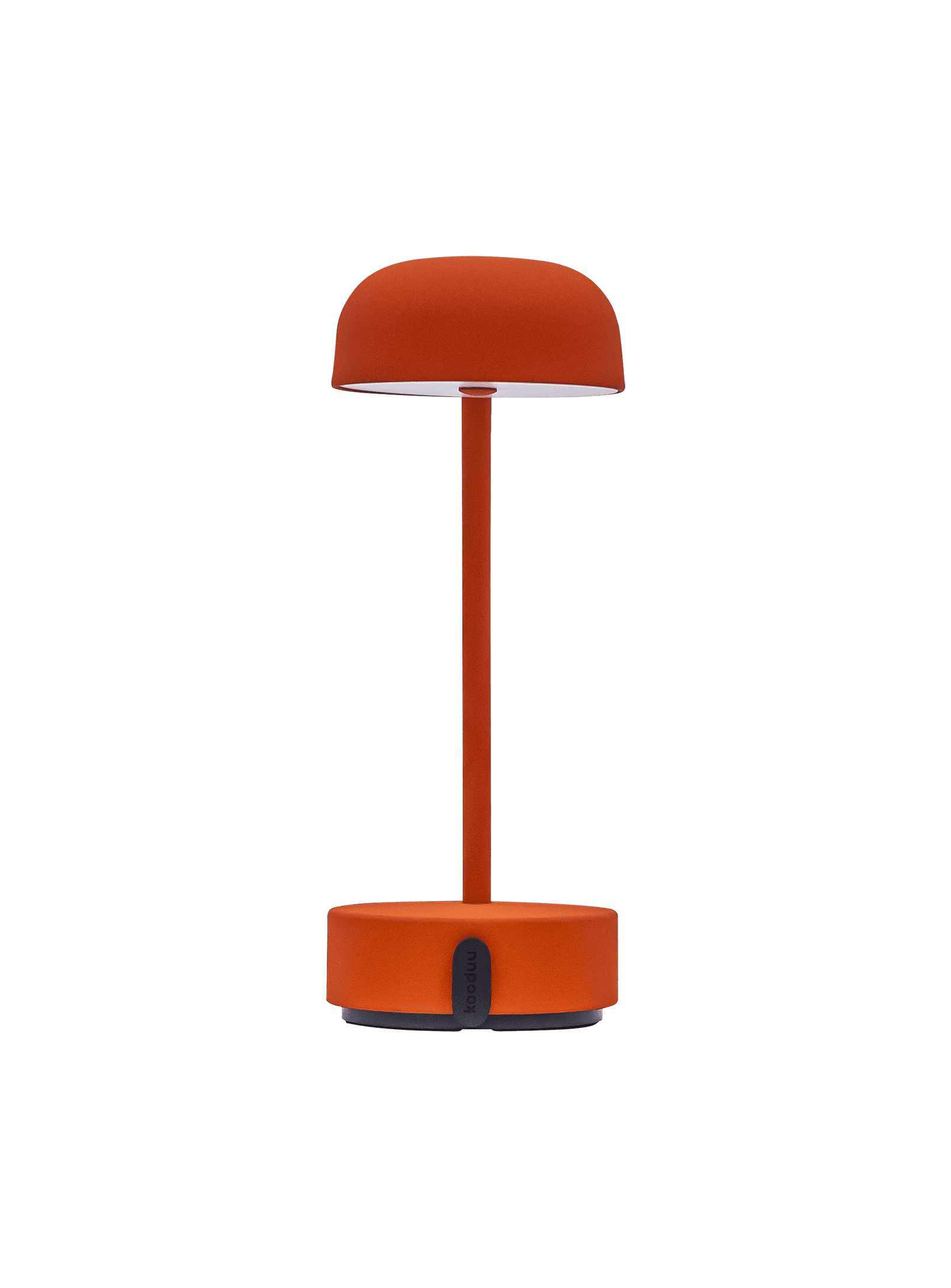 Fokus Orange by Kooduu – sleek LED table lamp with dimming capability, perfect for workspaces or bedside lighting."