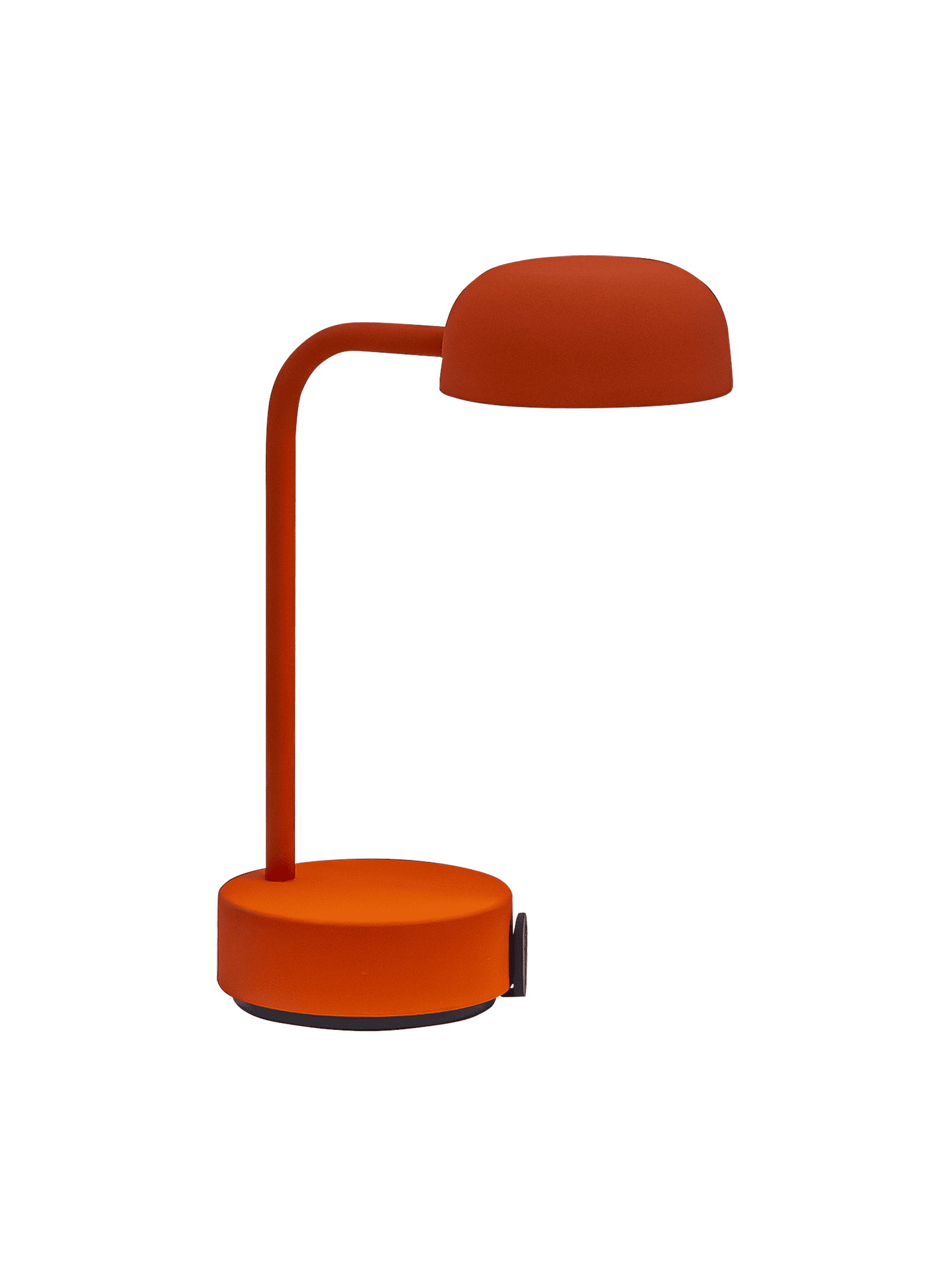 Rechargeable and portable, the Fokus Orange by Kooduu provides adjustable lighting and vibrant design for any room.