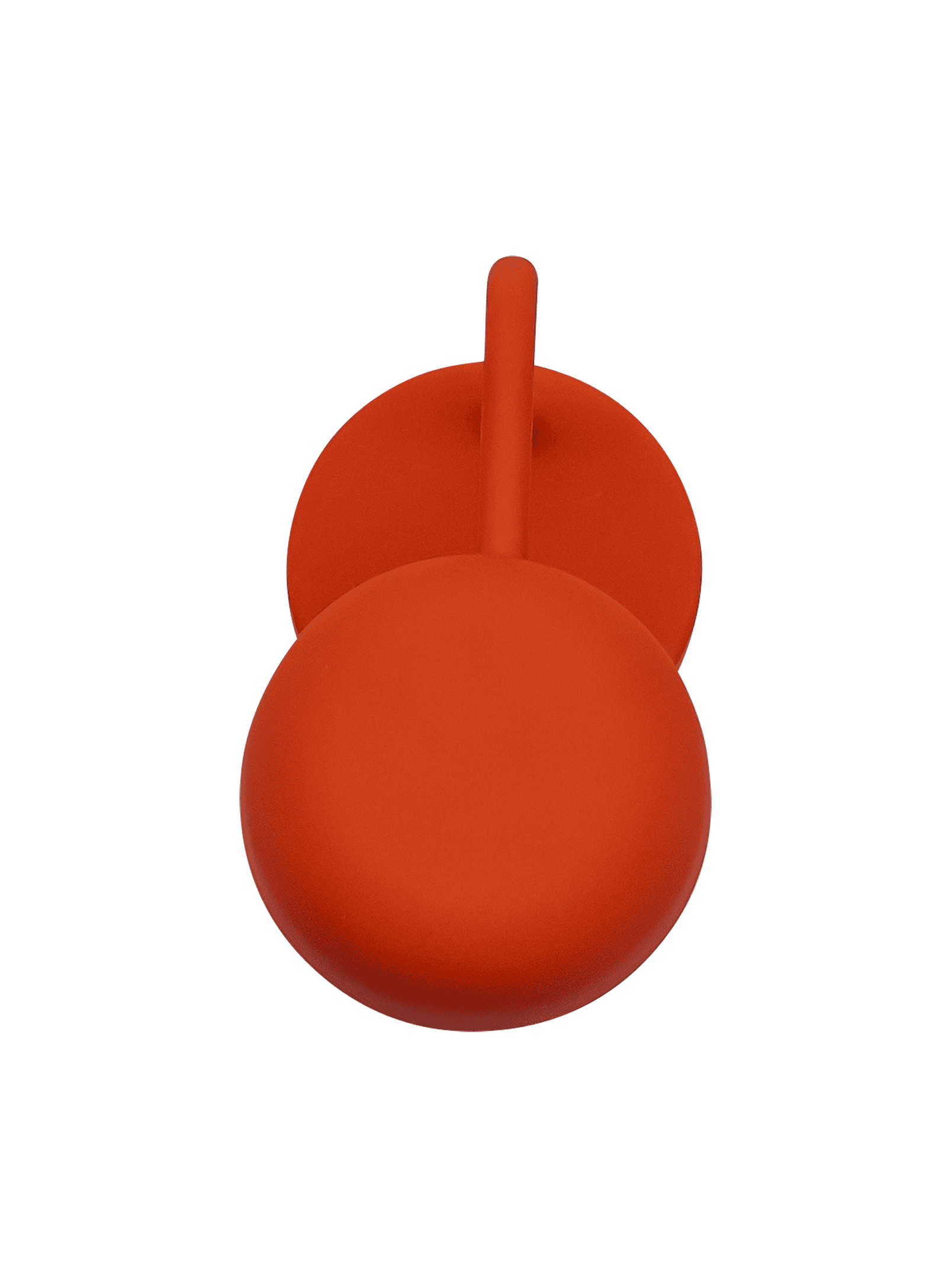Fokus Orange LED lamp by Kooduu – compact and powerful, offering warm, dimmable light with up to 40 hours of battery life.