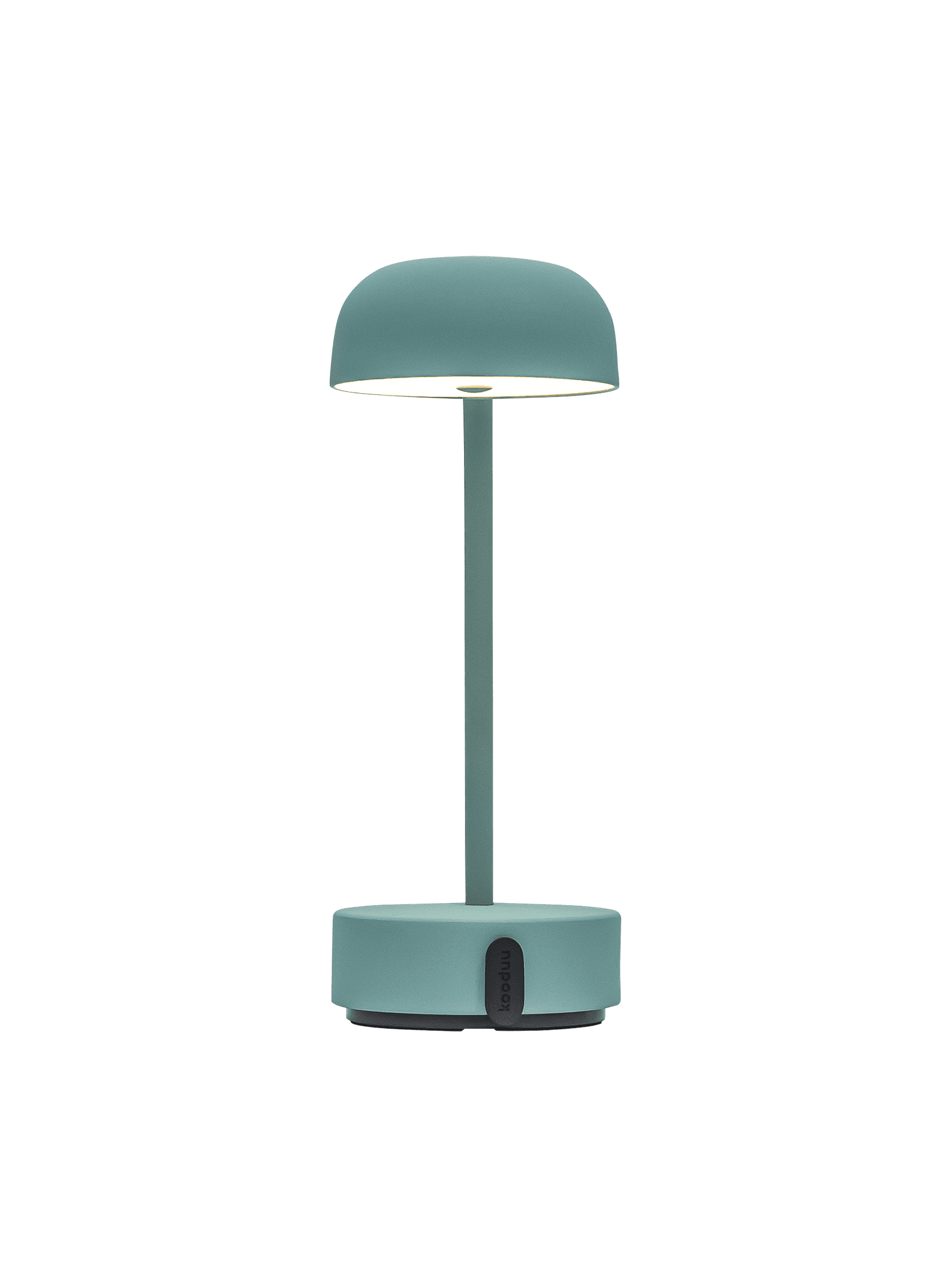 Fokus Smoky Teal by Kooduu – a stylish, compact LED lamp offering adjustable lighting for workspaces or bedside tables.