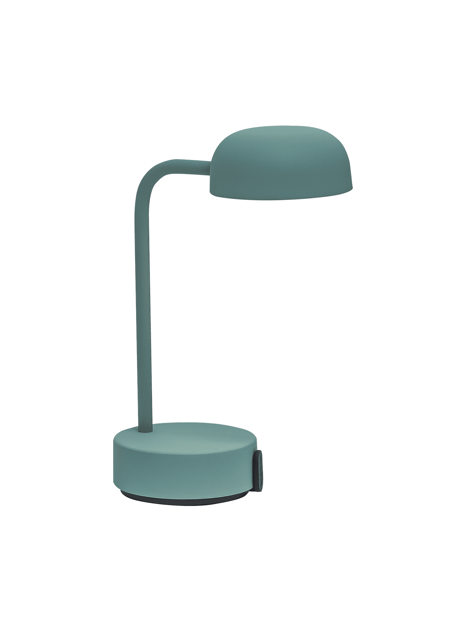 Fokus Smoky Teal by Kooduu – versatile rechargeable LED table lamp with dimmable lighting, perfect for work or relaxation in Canada.