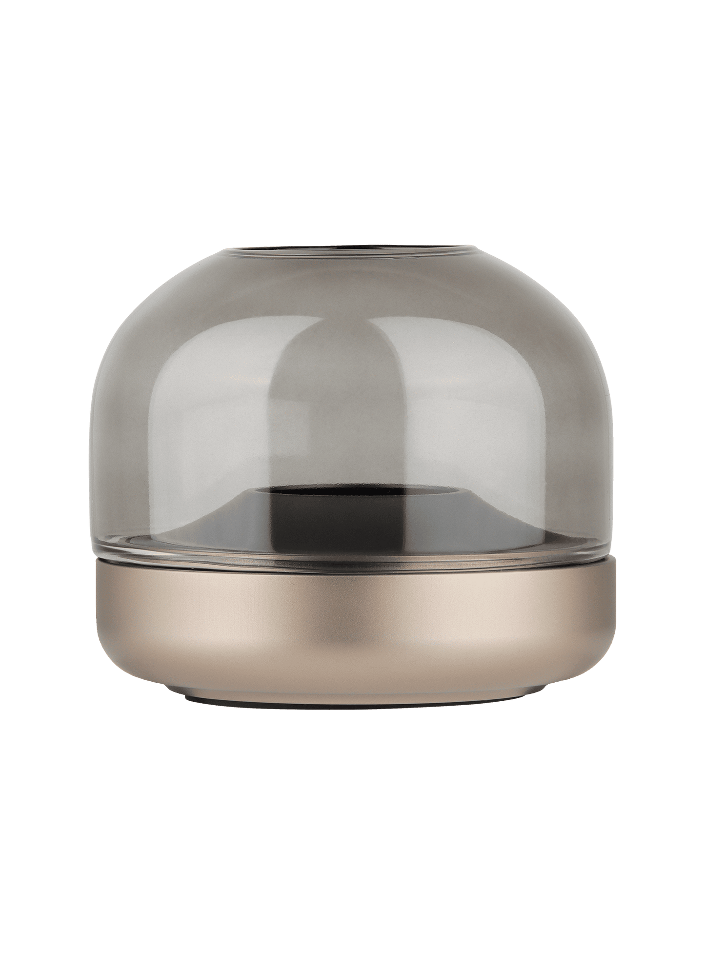 Kooduu Glow 08 Sepia – luxurious candle holder with rechargeable LED candle for safe, elegant lighting in modern homes.