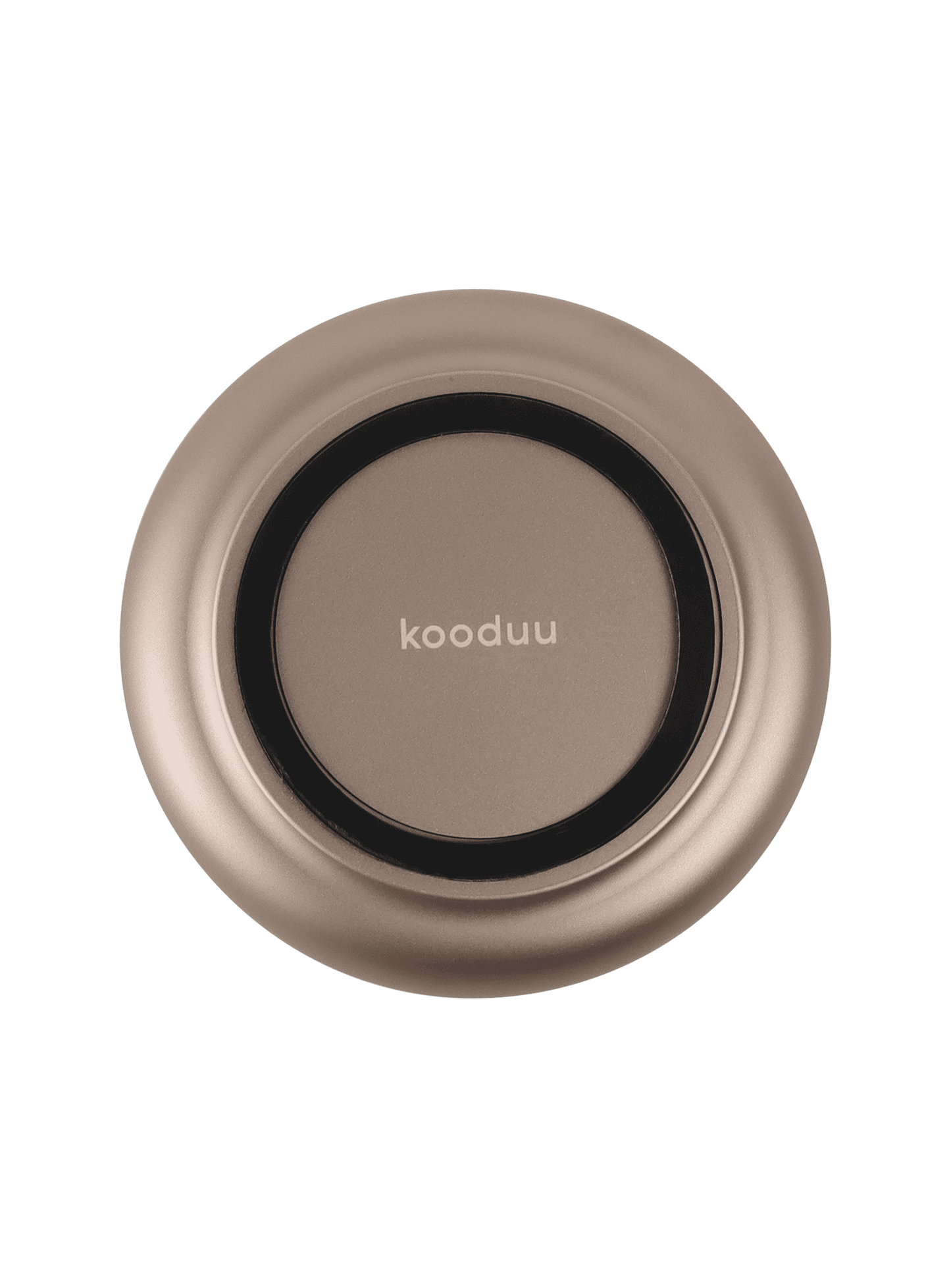 Kooduu Glow 08 Sepia – sleek design and safe LED candlelight for an elegant home atmosphere, with 3-hour charging time.