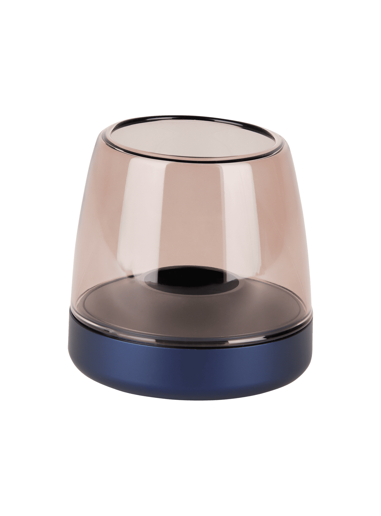 Elevate your decor with the Kooduu Glow 10 Cobalt Blue, a modern and stylish flameless candle holder with rechargeable LED light.