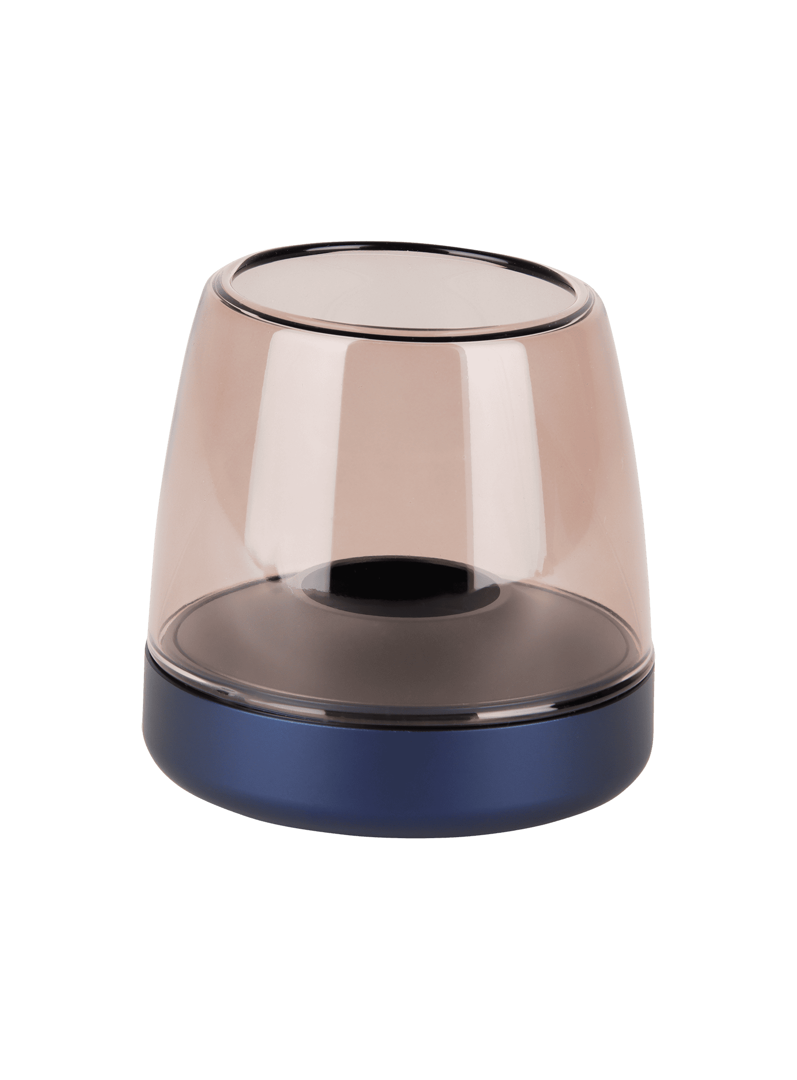 Elevate your decor with the Kooduu Glow 10 Cobalt Blue, a modern and stylish flameless candle holder with rechargeable LED light.