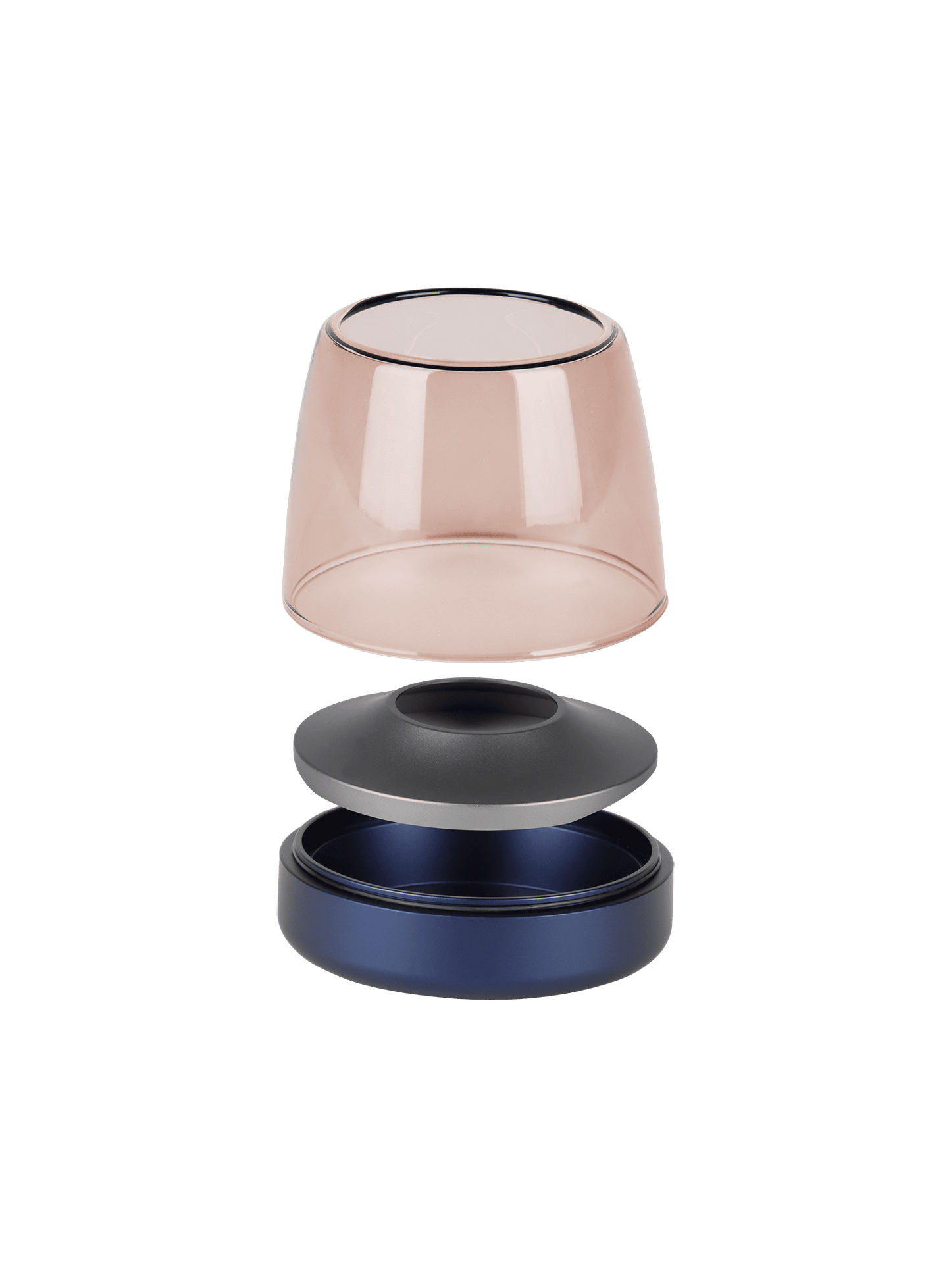 Danish-inspired Glow 10 Cobalt Blue by Kooduu – a sophisticated and flameless candle holder for safe, long-lasting candlelight.