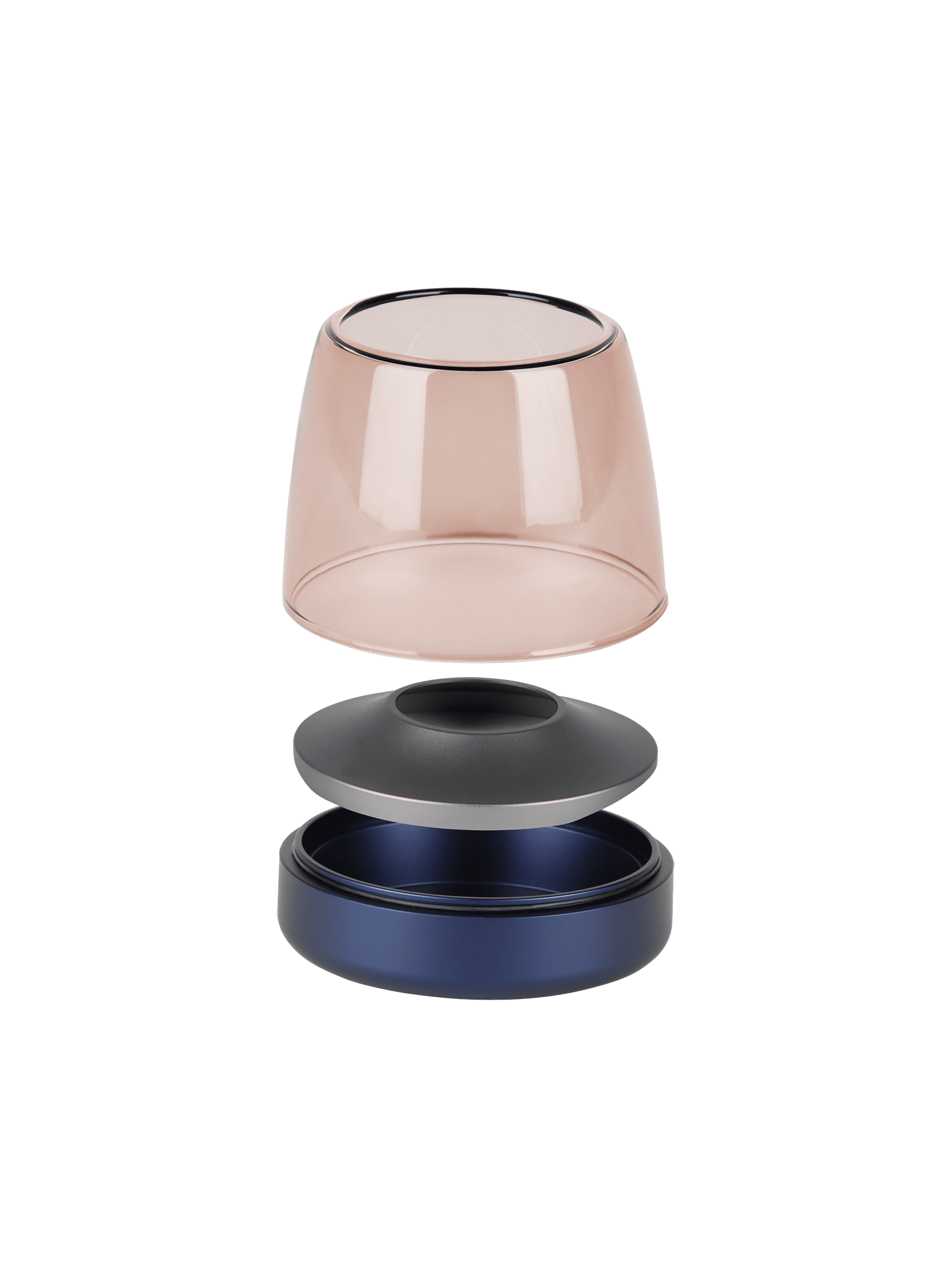 Danish-inspired Glow 10 Cobalt Blue by Kooduu – a sophisticated and flameless candle holder for safe, long-lasting candlelight.