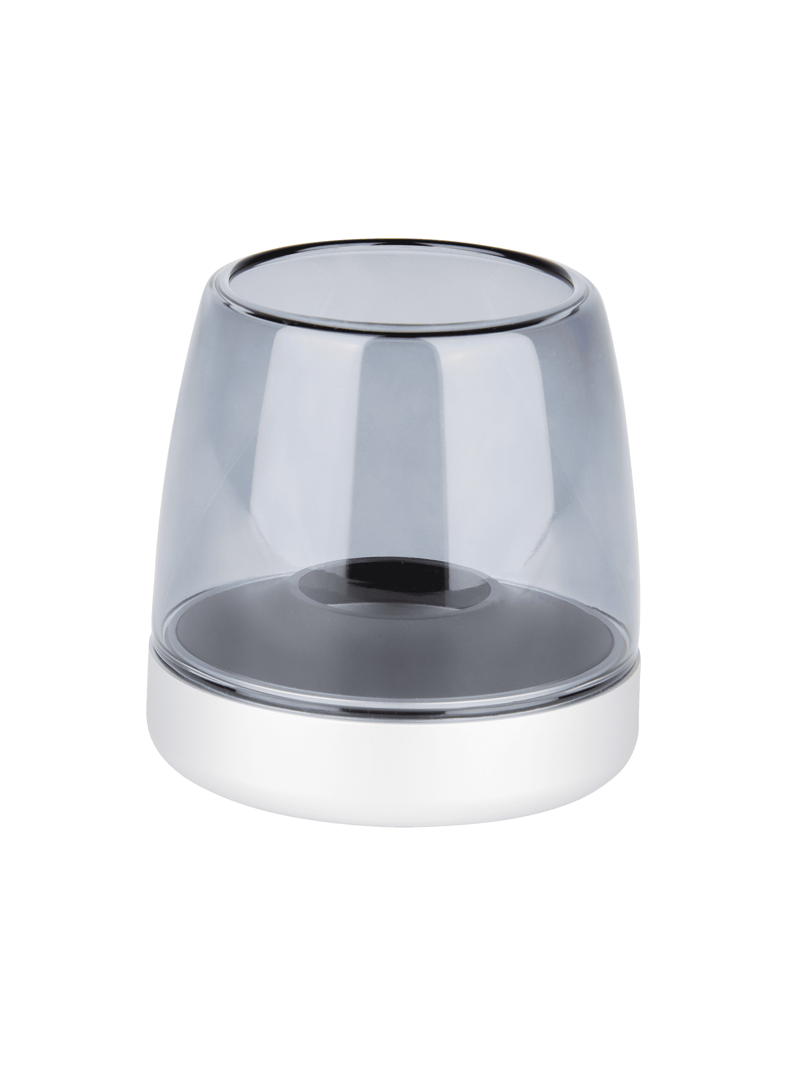 Kooduu Glow 10 Frosted Silver – a safer, rechargeable LED candle holder offering sophisticated candlelight for modern homes.