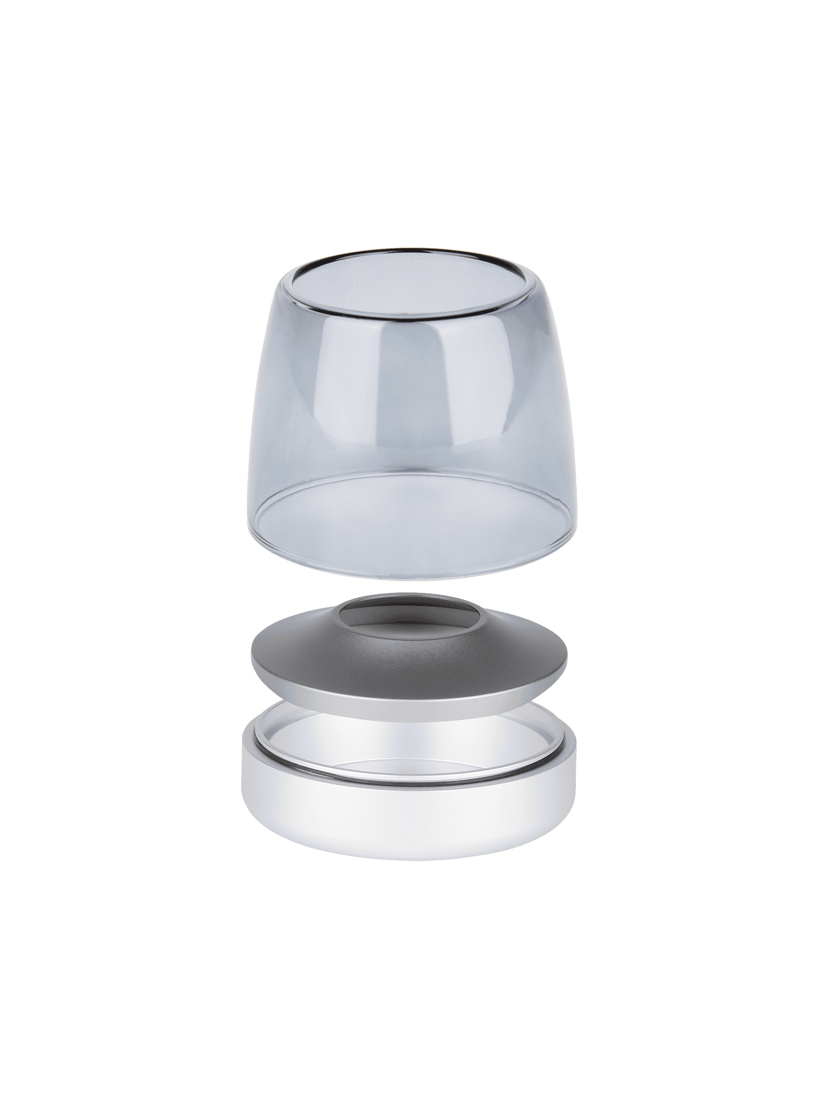 Elevate your decor with the Kooduu Glow 10 Frosted Silver, a stylish alternative to traditional candles with long-lasting LED light.