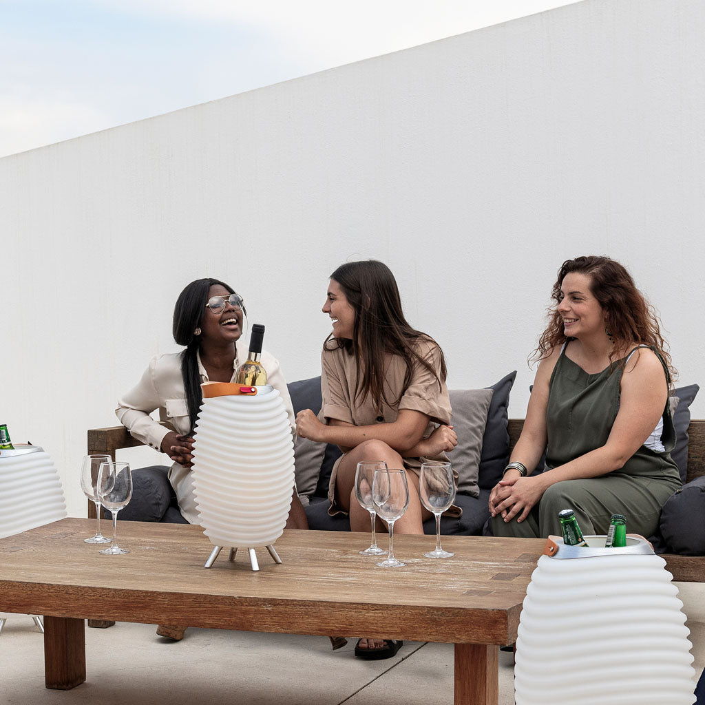 The Kooduu Synergy's versatile design allows it to fit seamlessly into any setting - whether it's your living room or backyard patio.