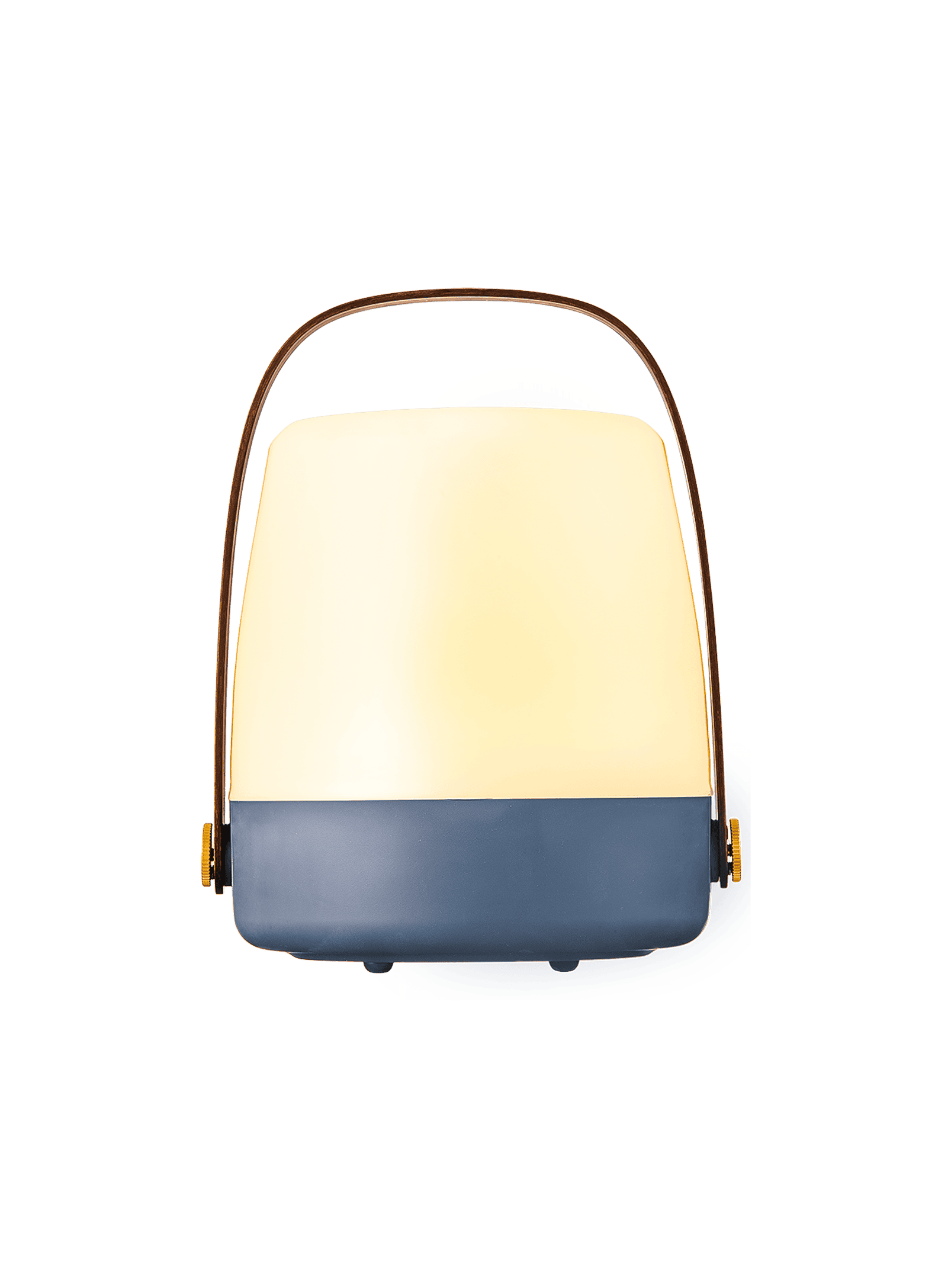 Lite-up Ocean Blue LED table lamp – stylish and portable with a rechargeable battery, ideal for home, garden, or road trips.