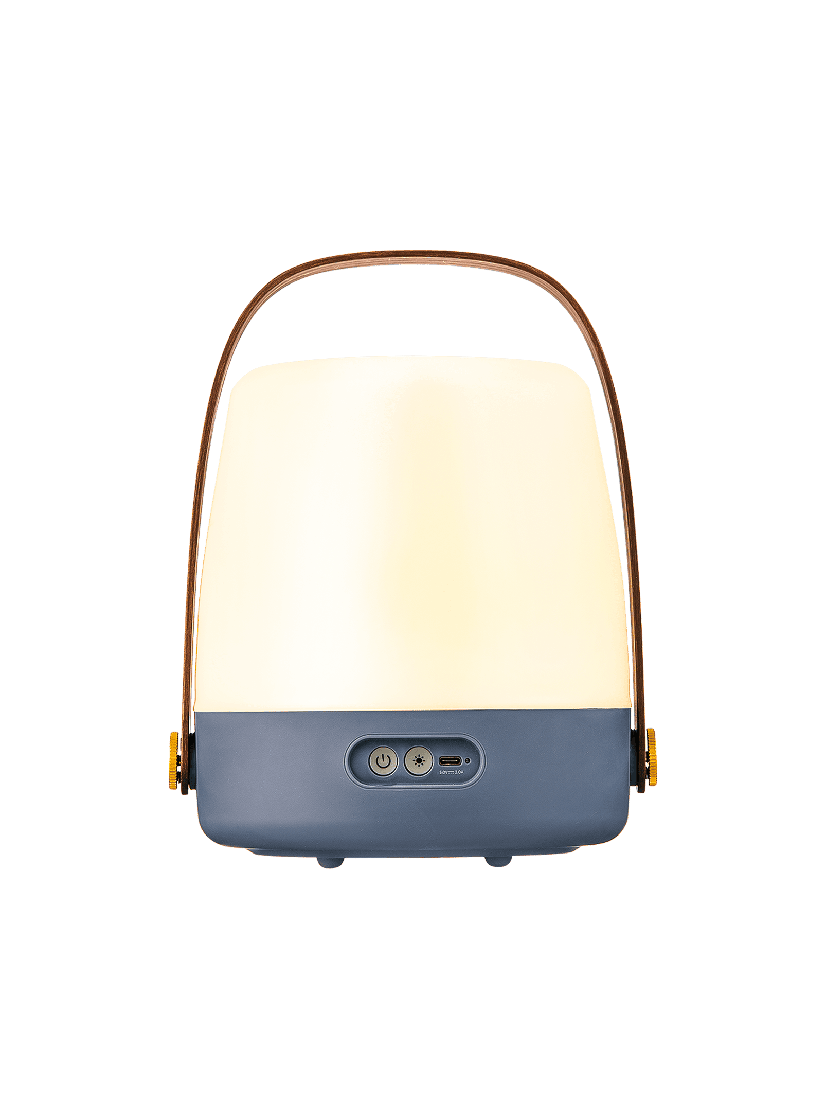 Lite-up Ocean Blue by Kooduu – portable LED table lamp with 4 warm light settings, perfect for cozy home or outdoor lighting.