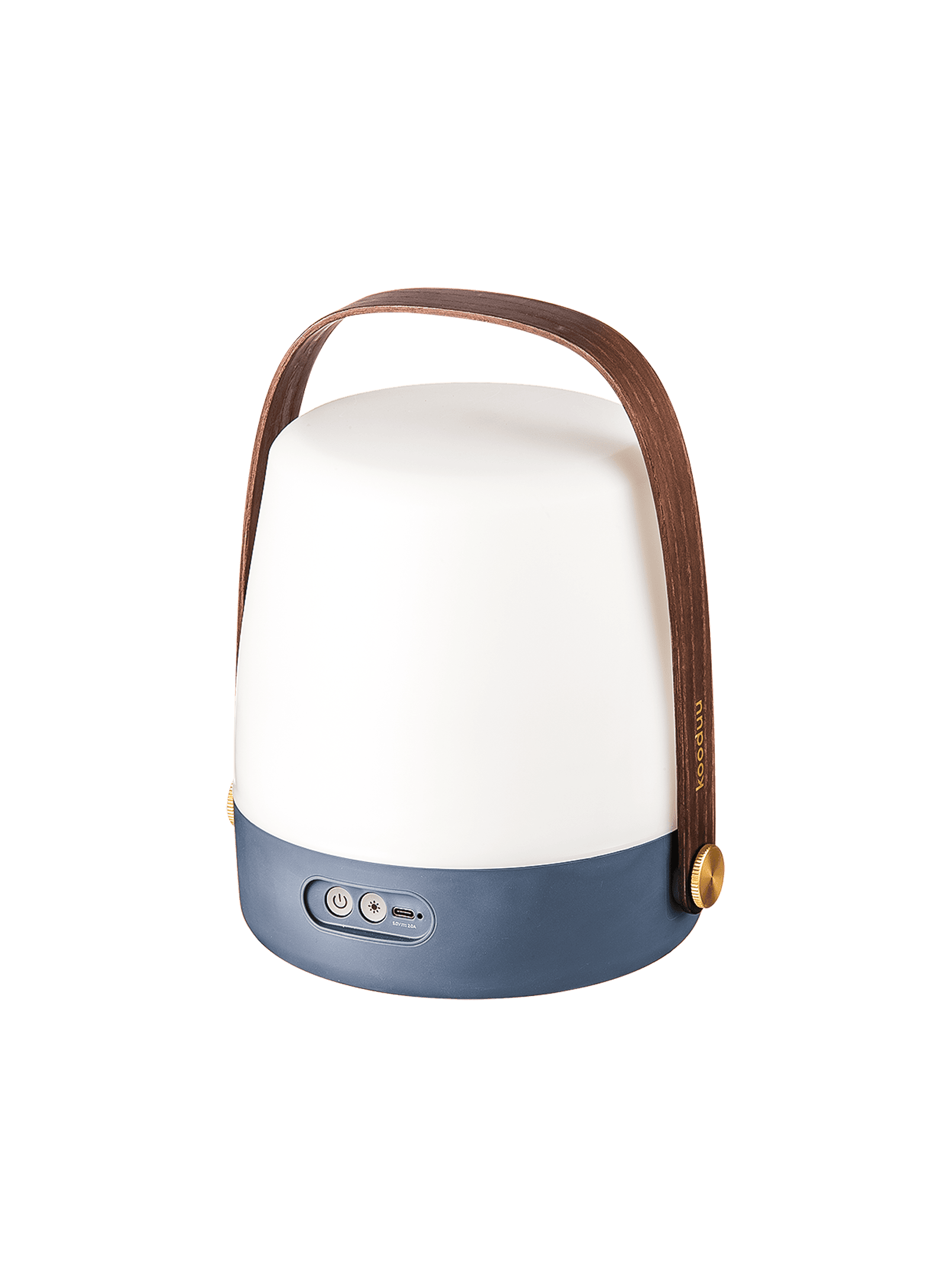 Lite-up Ocean Blue by Kooduu – compact and portable LED table lamp with 4 brightness levels, ideal for any decor.