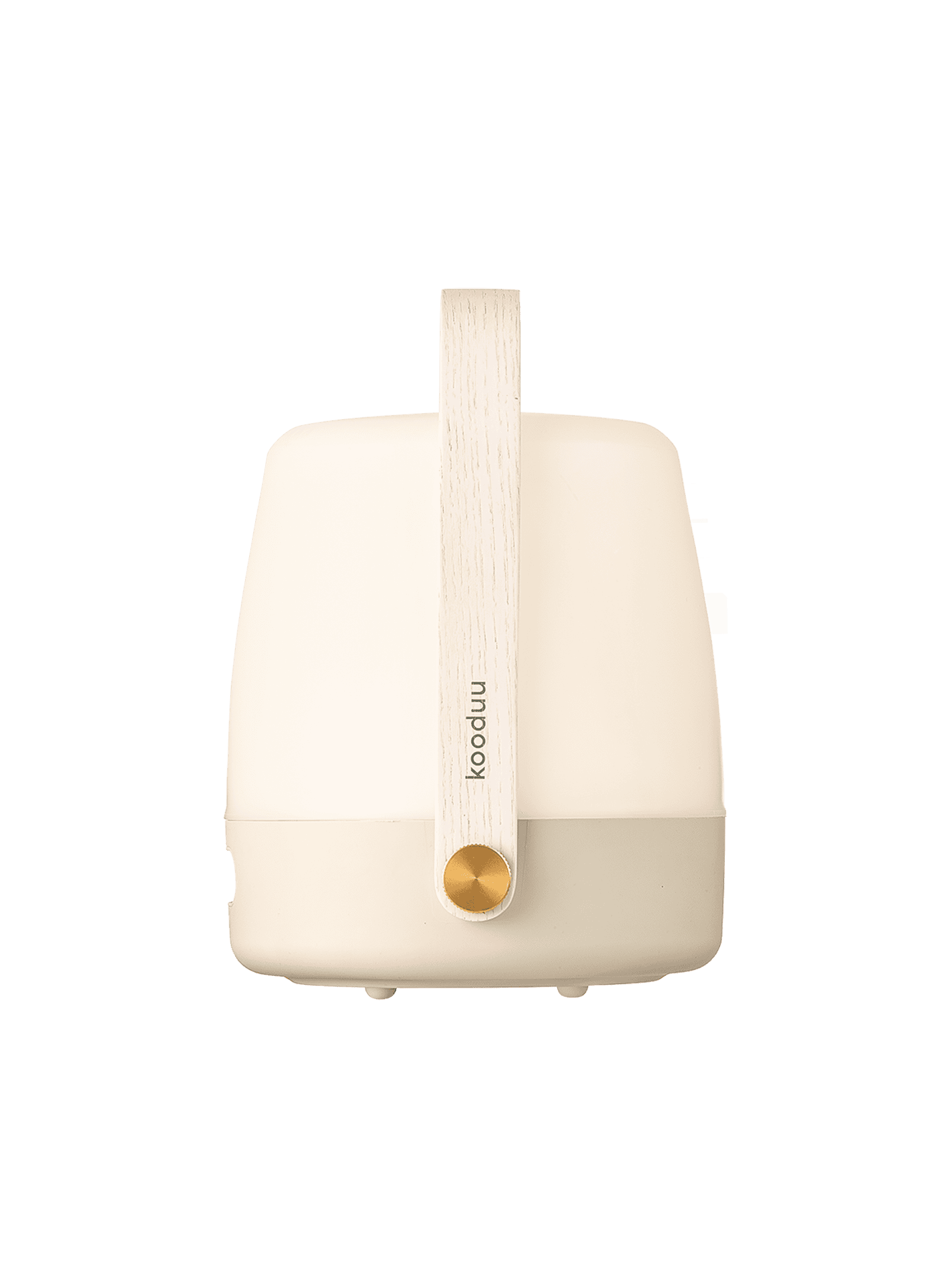 Kooduu Lite-up Sand – stylish, compact LED table lamp with a wooden handle, ideal for home or outdoor lighting.