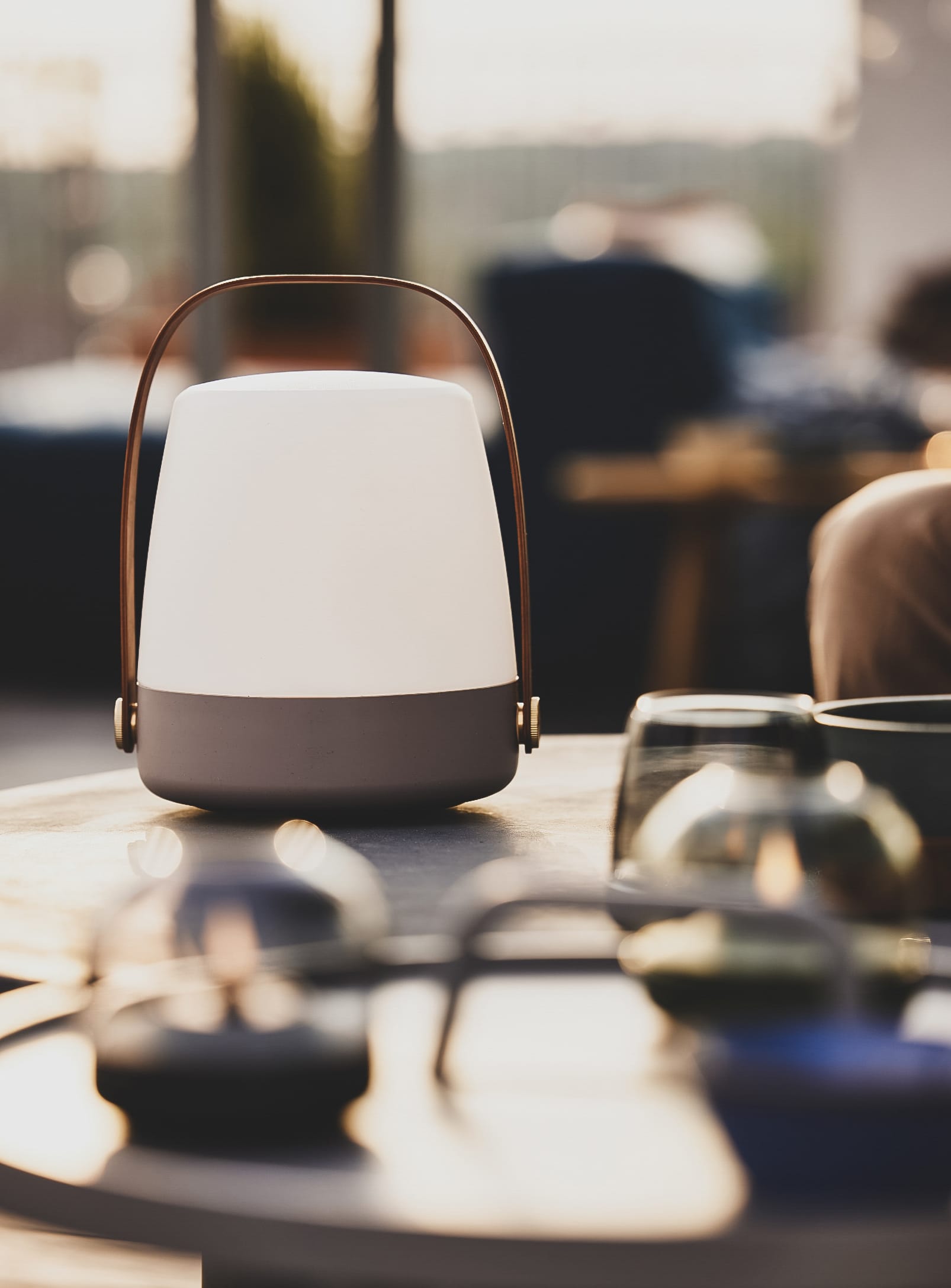 Nordic-inspired Lite-up Earth LED lamp – portable and dimmable, perfect for living rooms, patios, and even road trips.