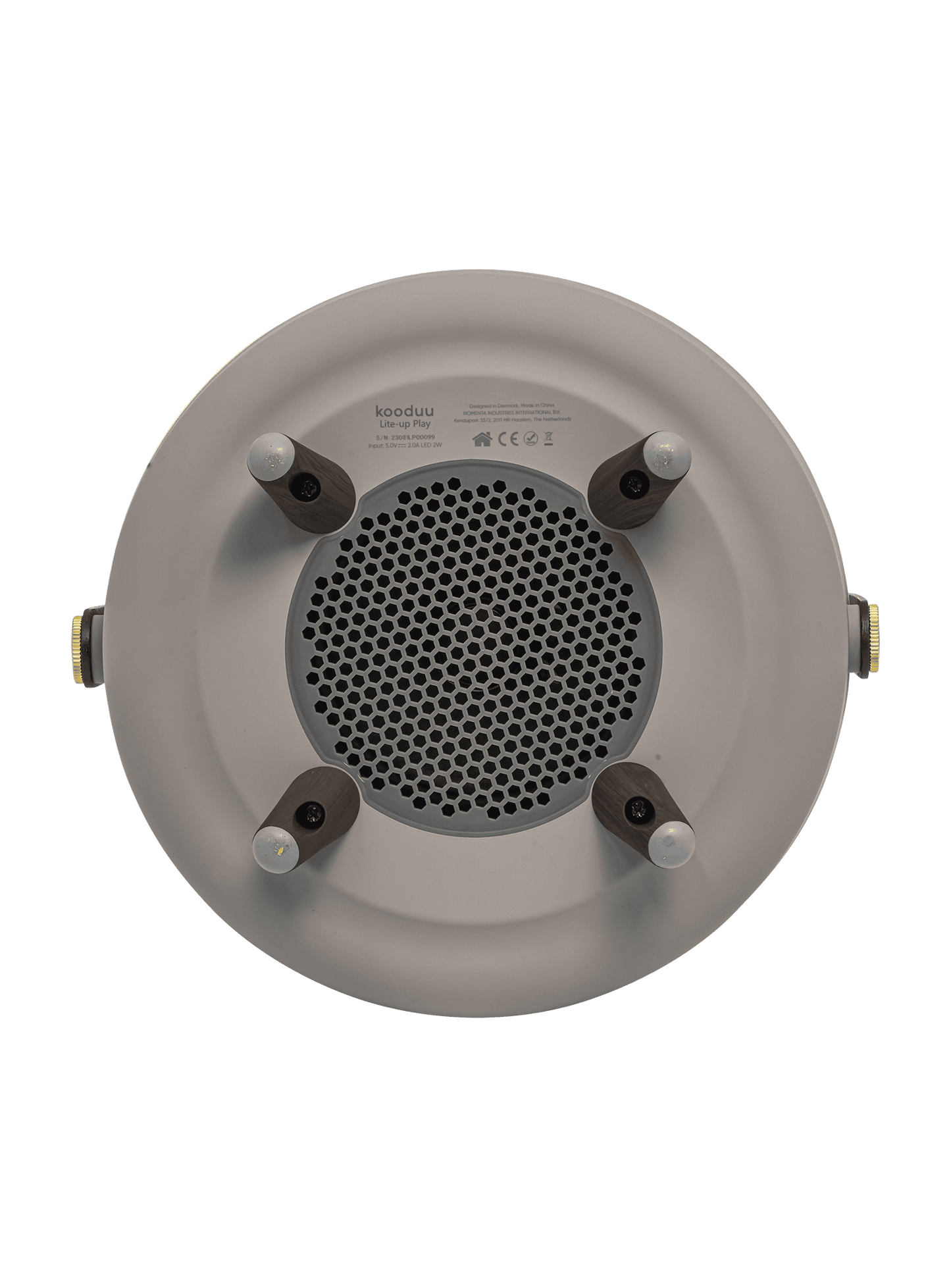 Lite-up Play Earth by Kooduu – dimmable LED lamp with 3000K light temperature and JBL Bluetooth speaker for premium sound.