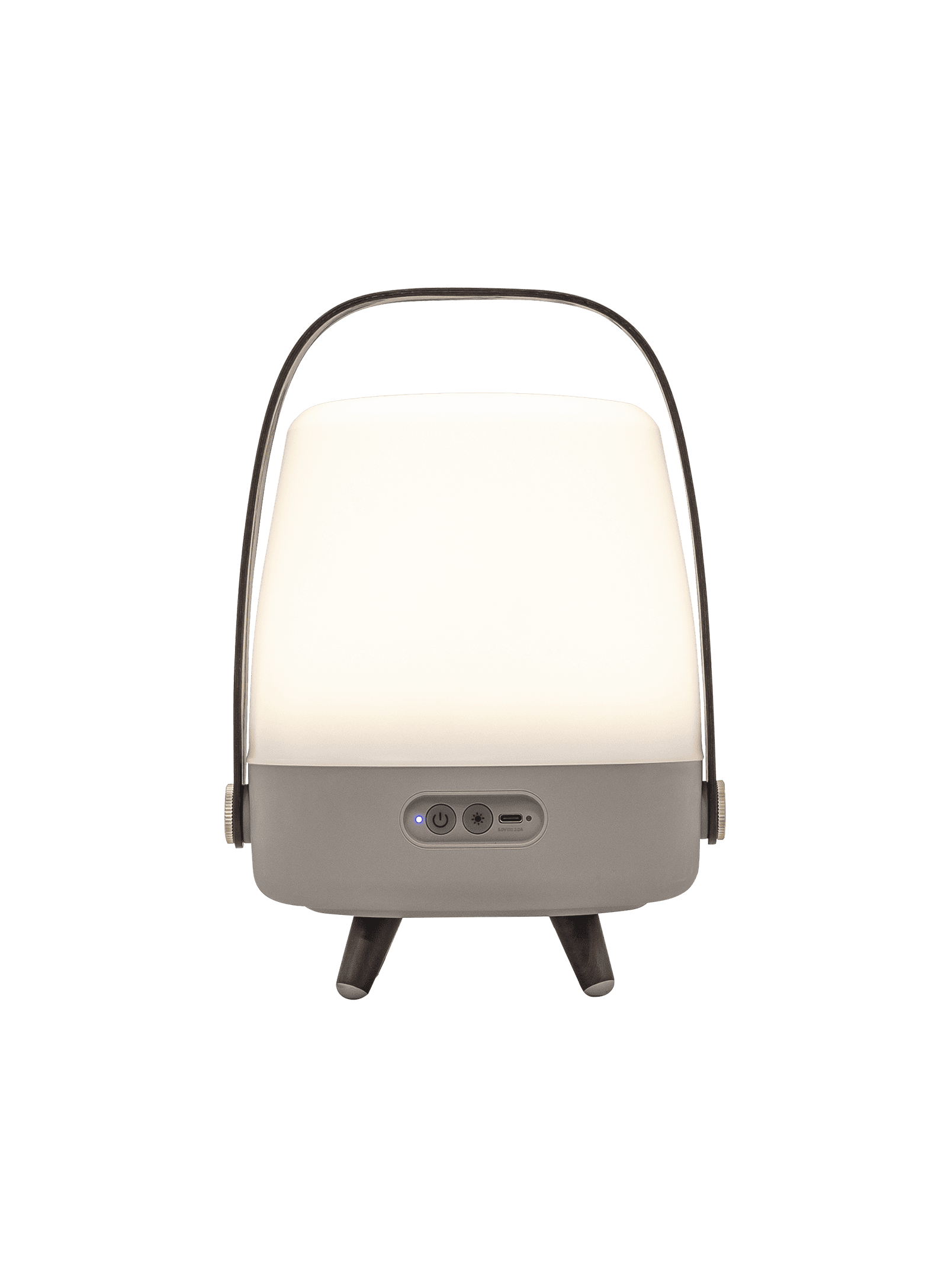 Kooduu Lite-up Play Mini Earth – LED speaker lamp with Bluetooth JBL sound and luxurious brass accents for elegant decor.