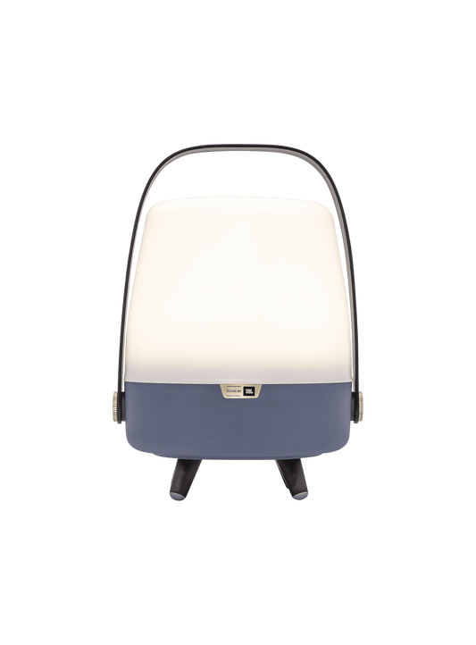 Lite-up Play Mini Ocean Blue by Kooduu – portable LED lamp with JBL sound for adjustable lighting and high-fidelity audio.
