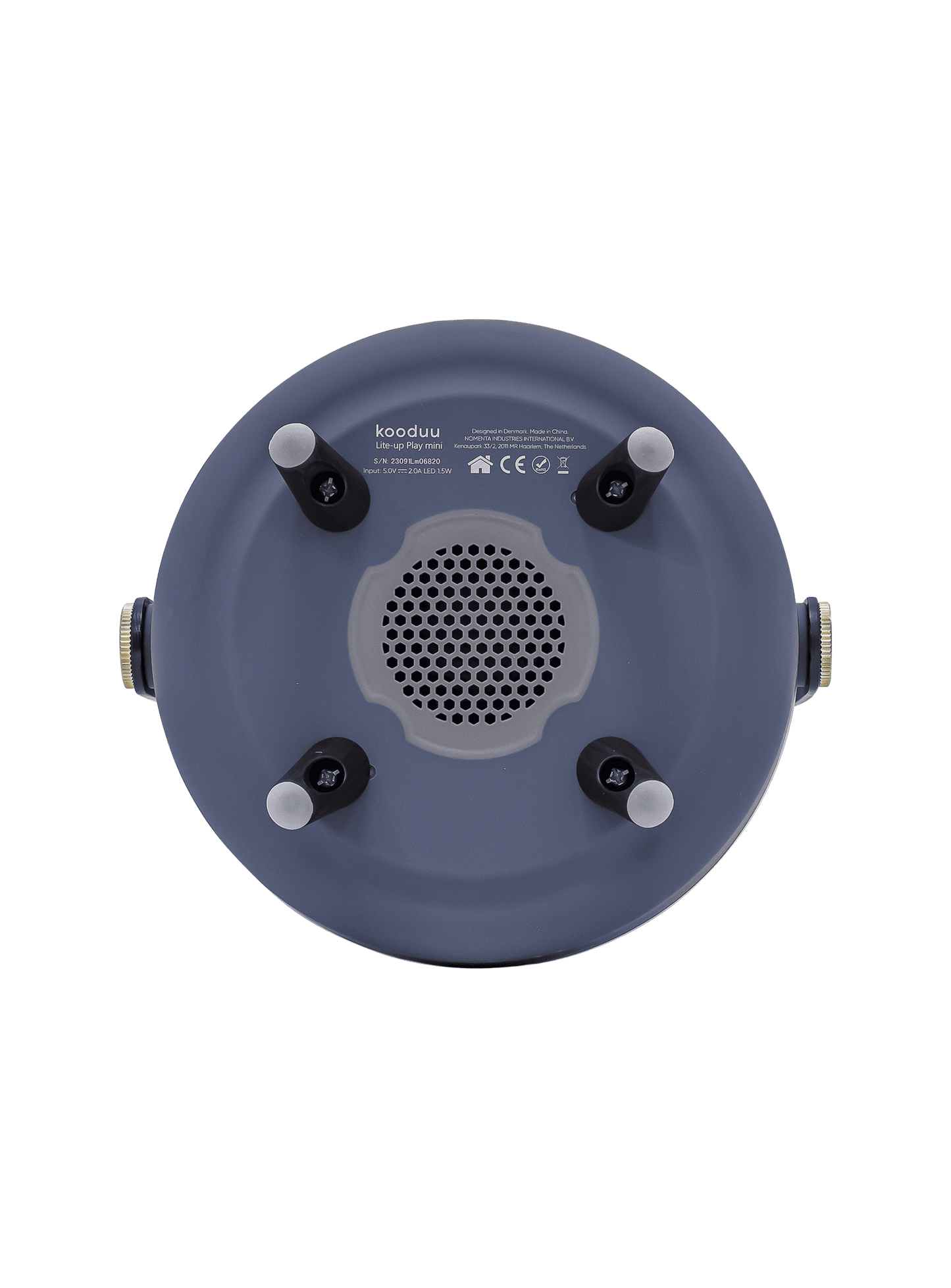 Kooduu Lite-up Play Mini Ocean Blue – dimmable LED lamp with JBL speaker, perfect for creating a serene atmosphere.