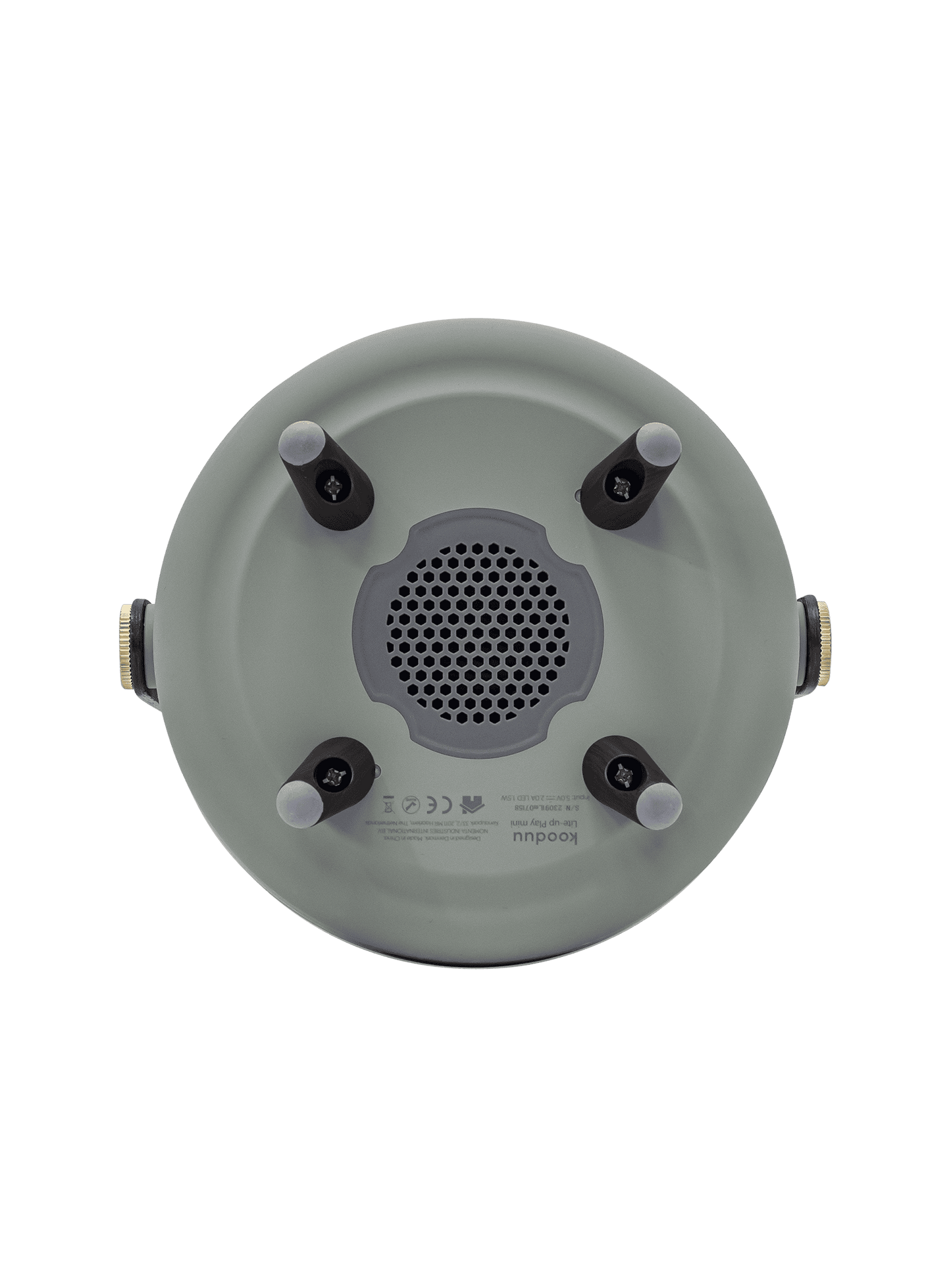 Lite-up Play Mini Petroleum by Kooduu – Bluetooth speaker and LED lamp combo with warm lighting and high-fidelity JBL sound.