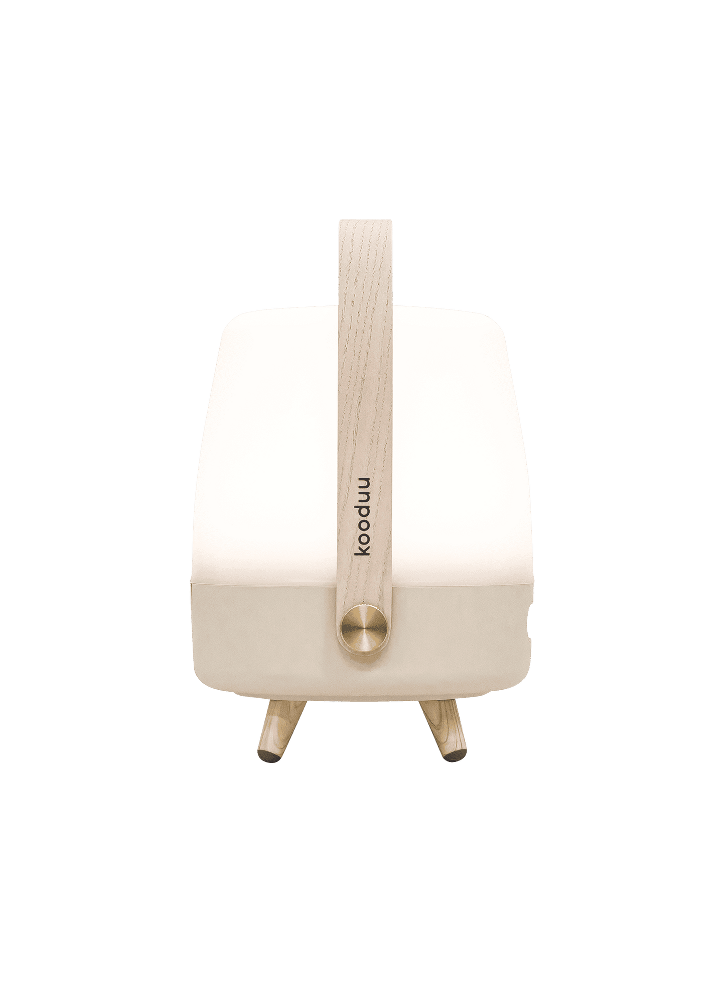 Lite-up Play Mini Sand by Kooduu – rechargeable Bluetooth speaker lamp with dimmable LED lighting for a serene, warm ambiance.