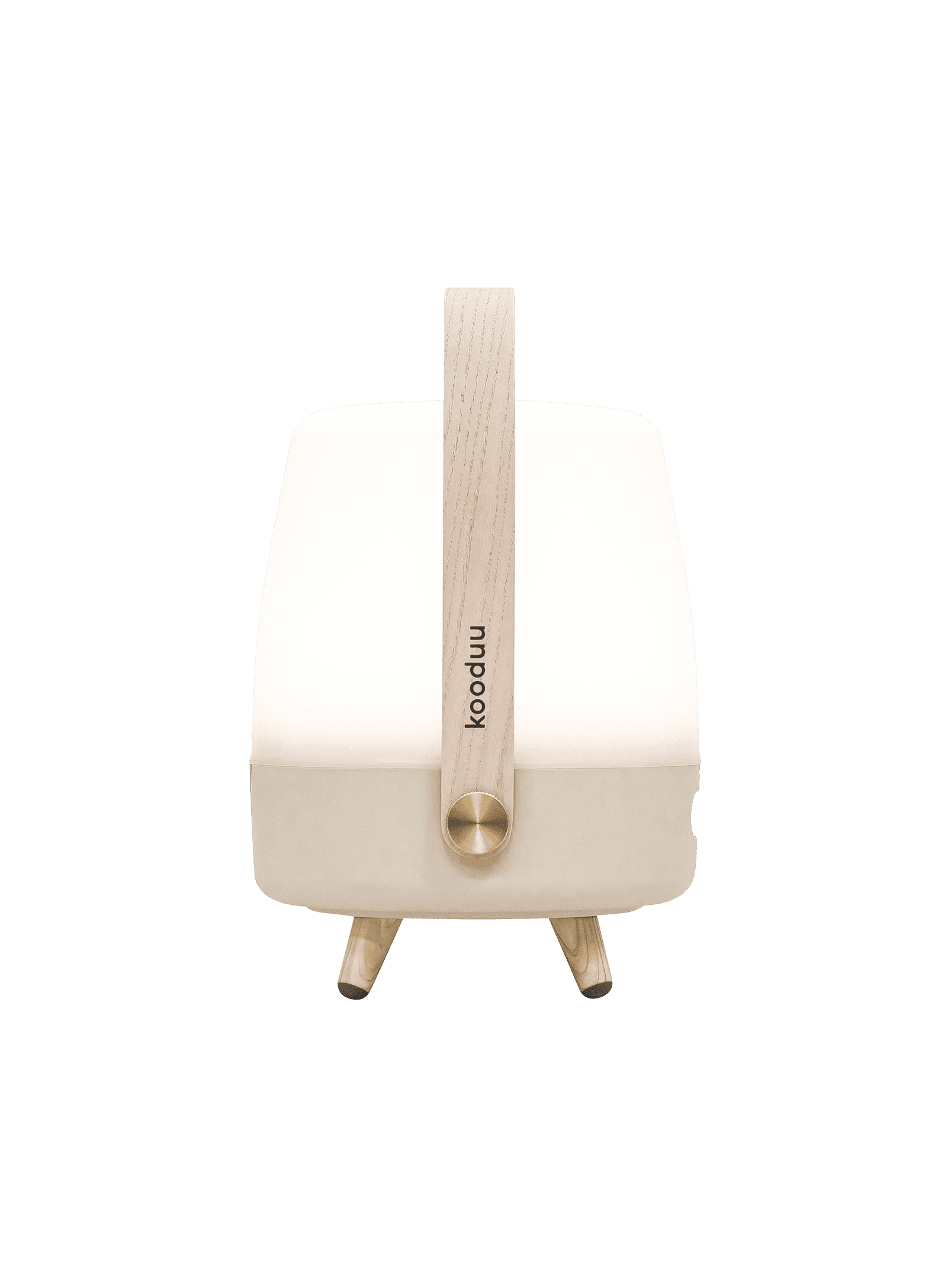 Lite-up Play Mini Sand by Kooduu – rechargeable Bluetooth speaker lamp with dimmable LED lighting for a serene, warm ambiance.