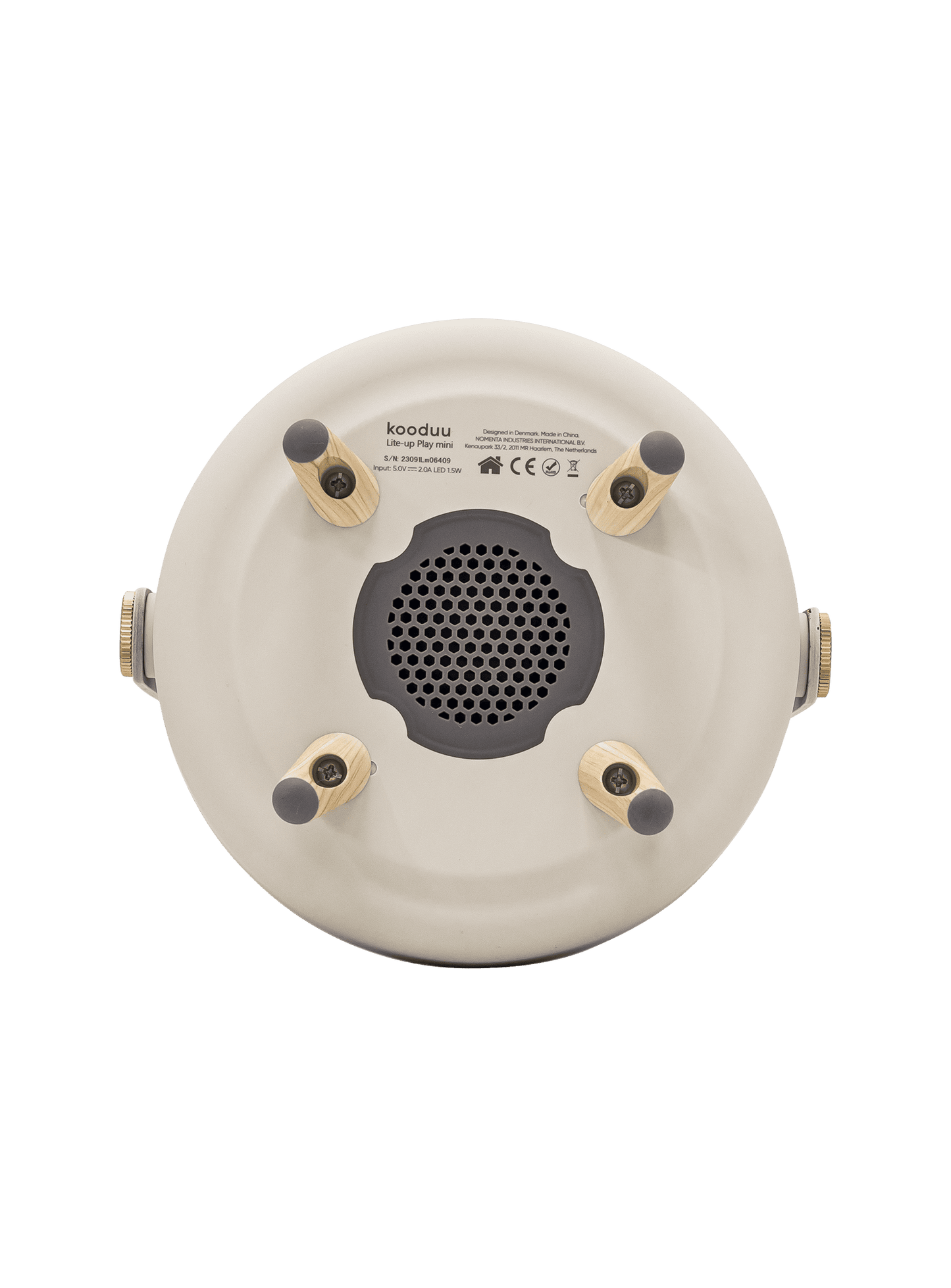 Kooduu Lite-up Play Mini Sand – portable LED lamp with JBL sound and warm light for both indoor and outdoor ambiance.