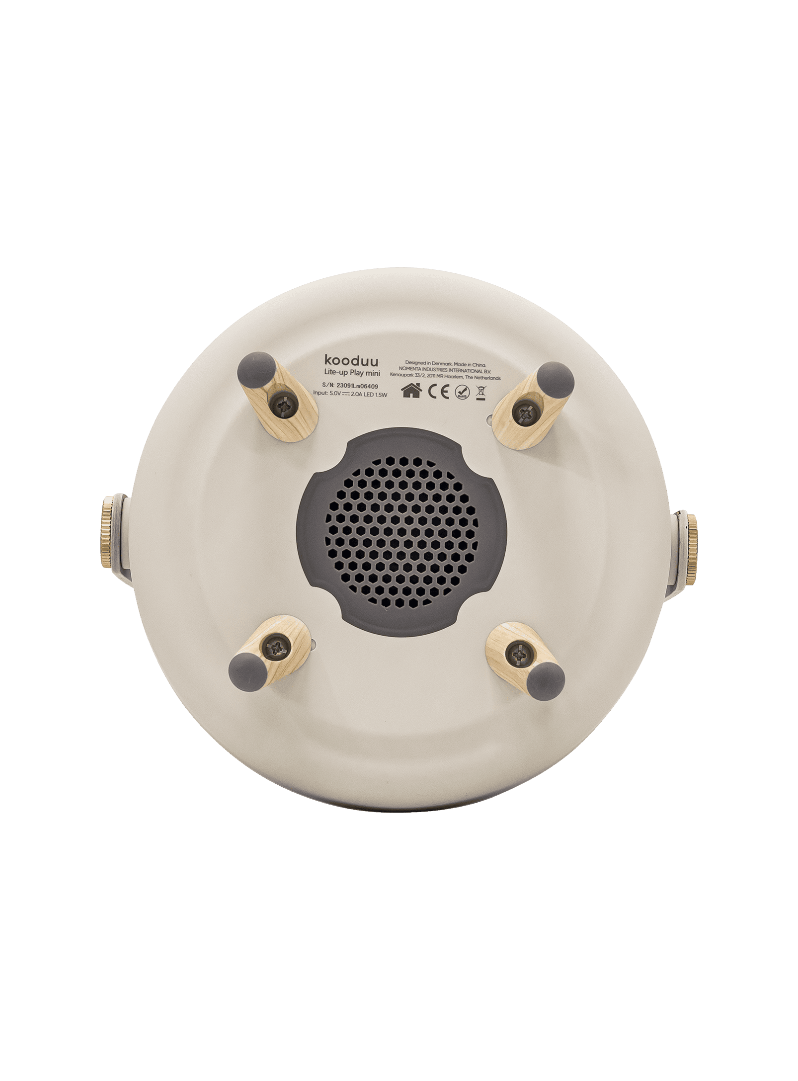 Kooduu Lite-up Play Mini Sand – portable LED lamp with JBL sound and warm light for both indoor and outdoor ambiance.