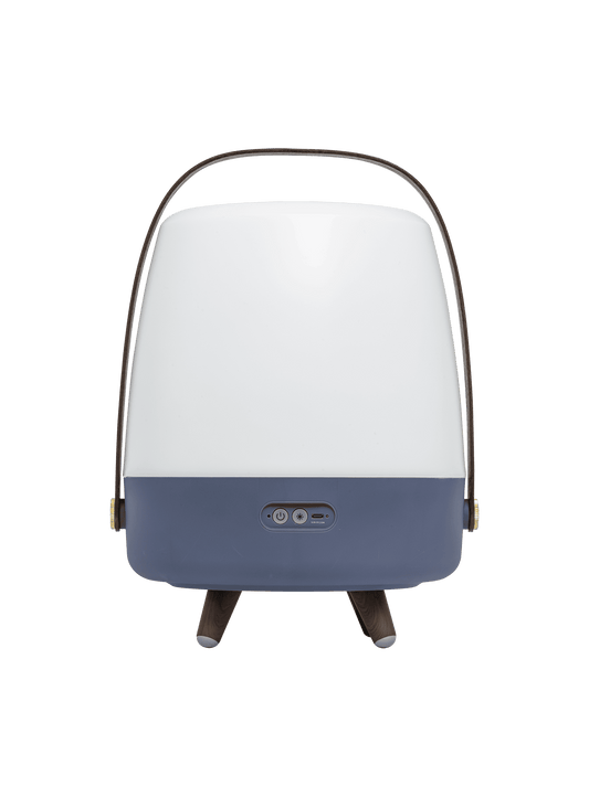 Lite-up Play Ocean Blue by Kooduu – portable LED lamp with Bluetooth speaker and adjustable lighting for a cozy ambiance.