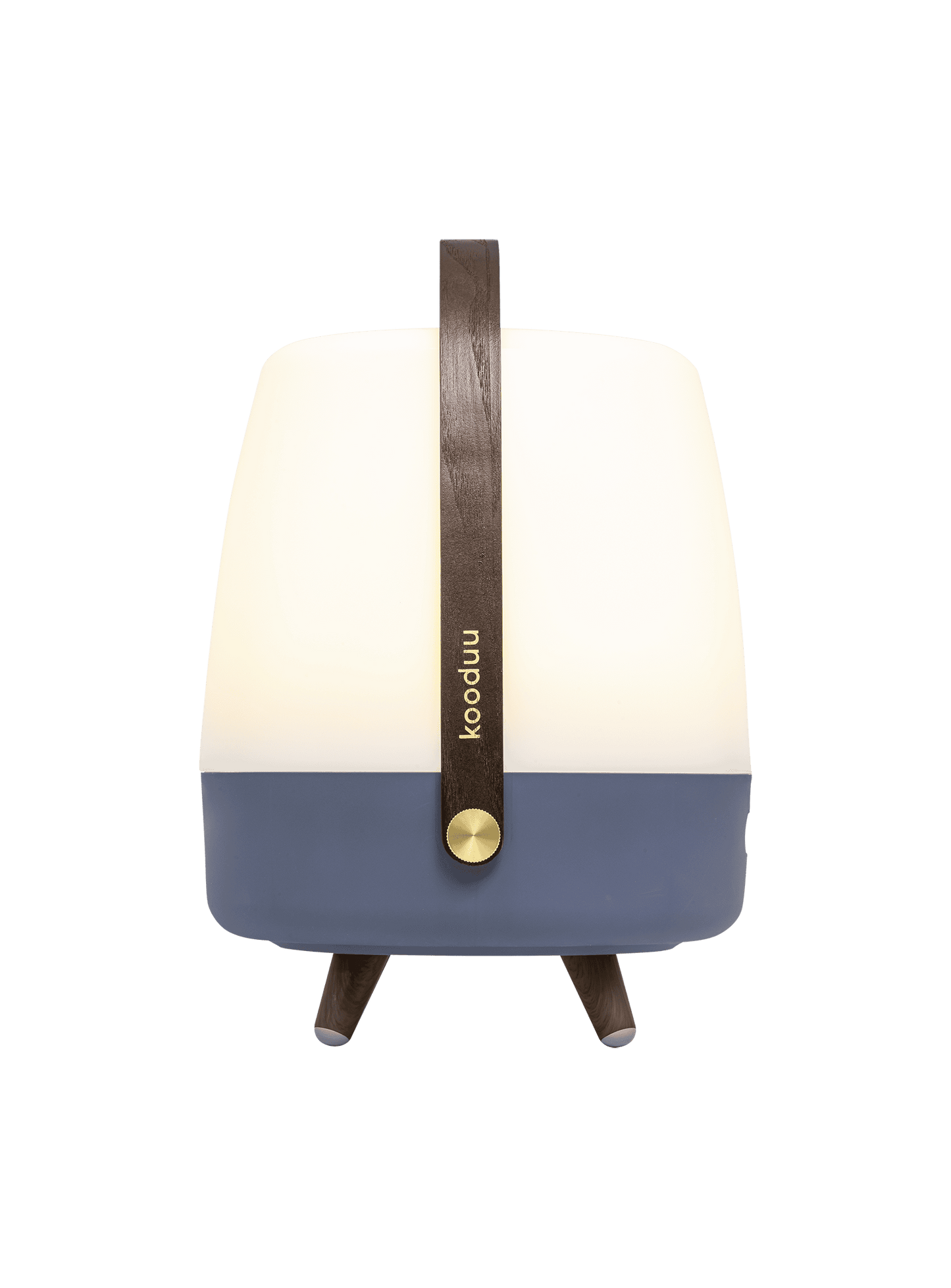 Lite-up Play Ocean Blue by Kooduu – dimmable LED speaker lamp with True Wireless pairing for stereo sound and warm lighting.