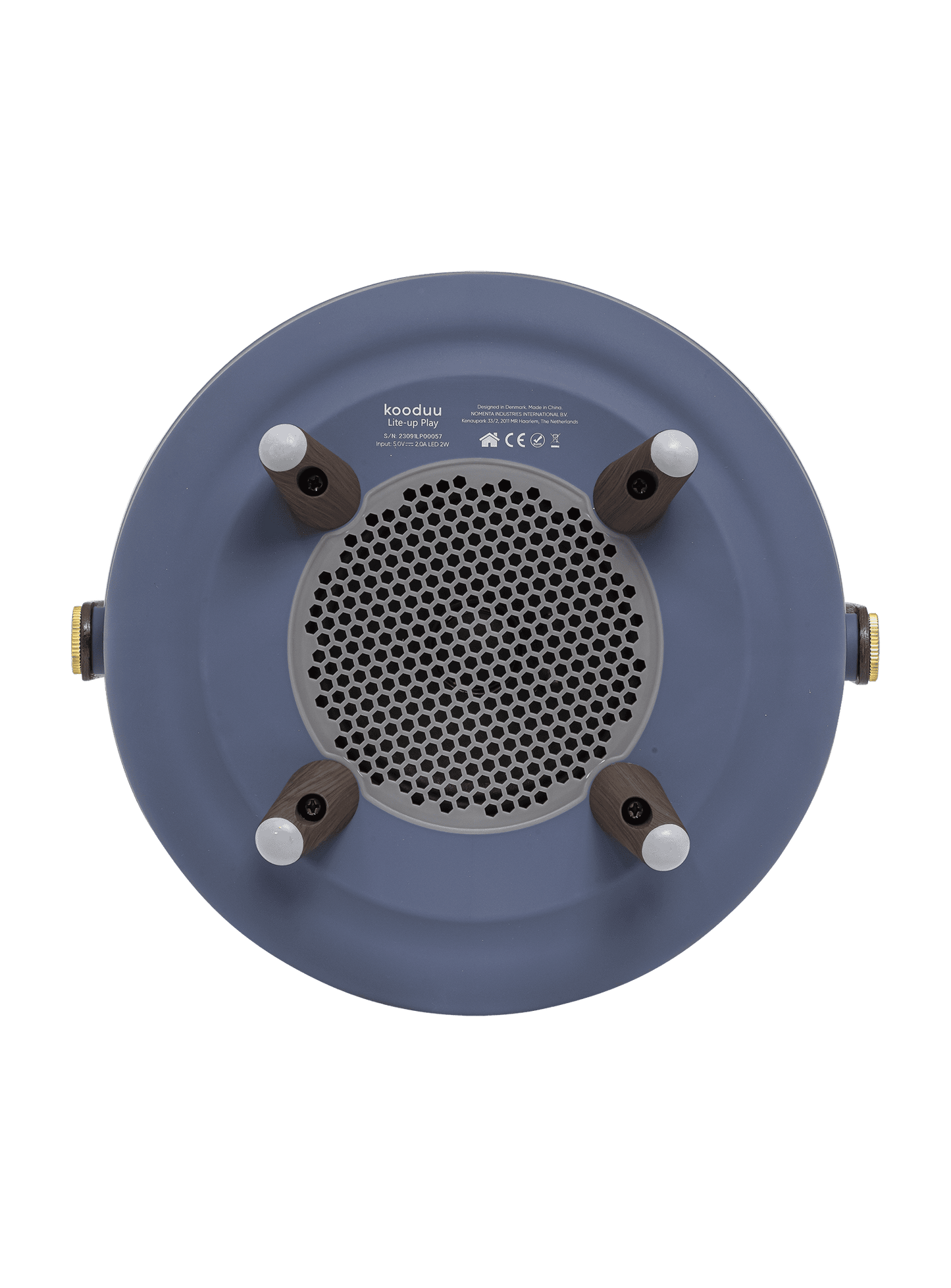 Lite-up Play Ocean Blue by Kooduu – dimmable LED lamp with 3000K warm light and JBL sound for creating the perfect ambiance.