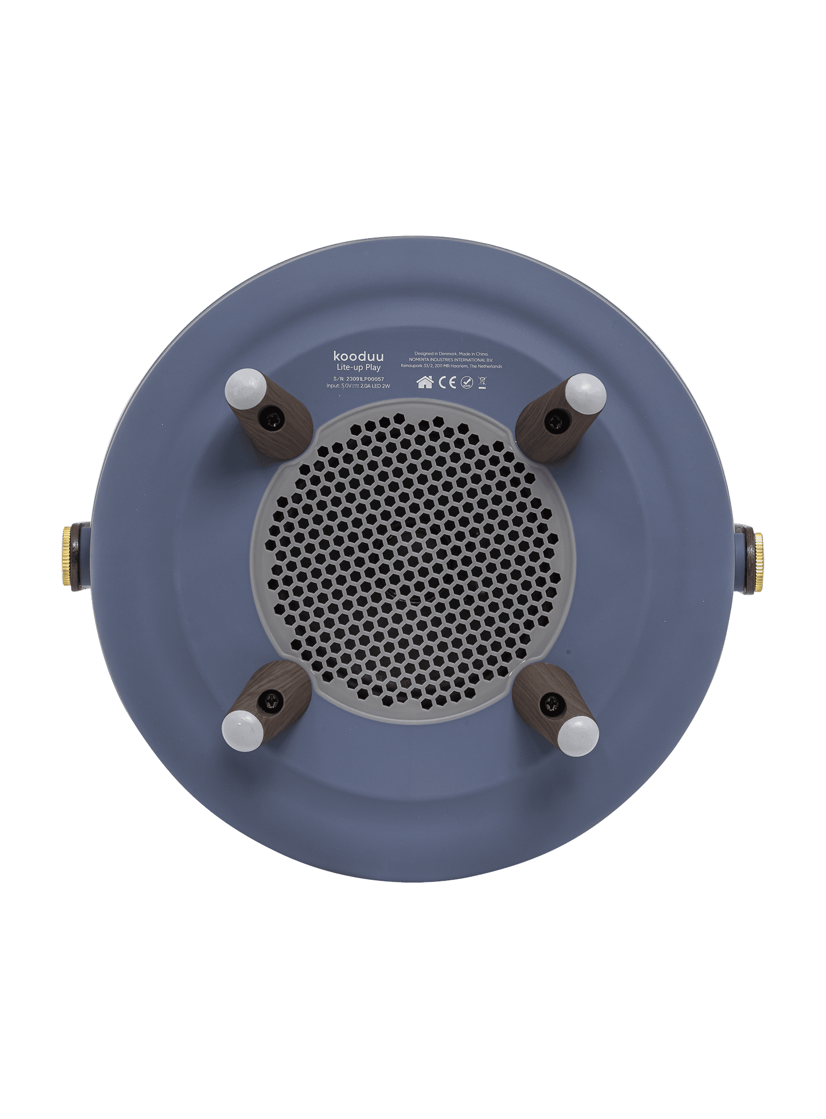 Lite-up Play Ocean Blue by Kooduu – dimmable LED lamp with 3000K warm light and JBL sound for creating the perfect ambiance.