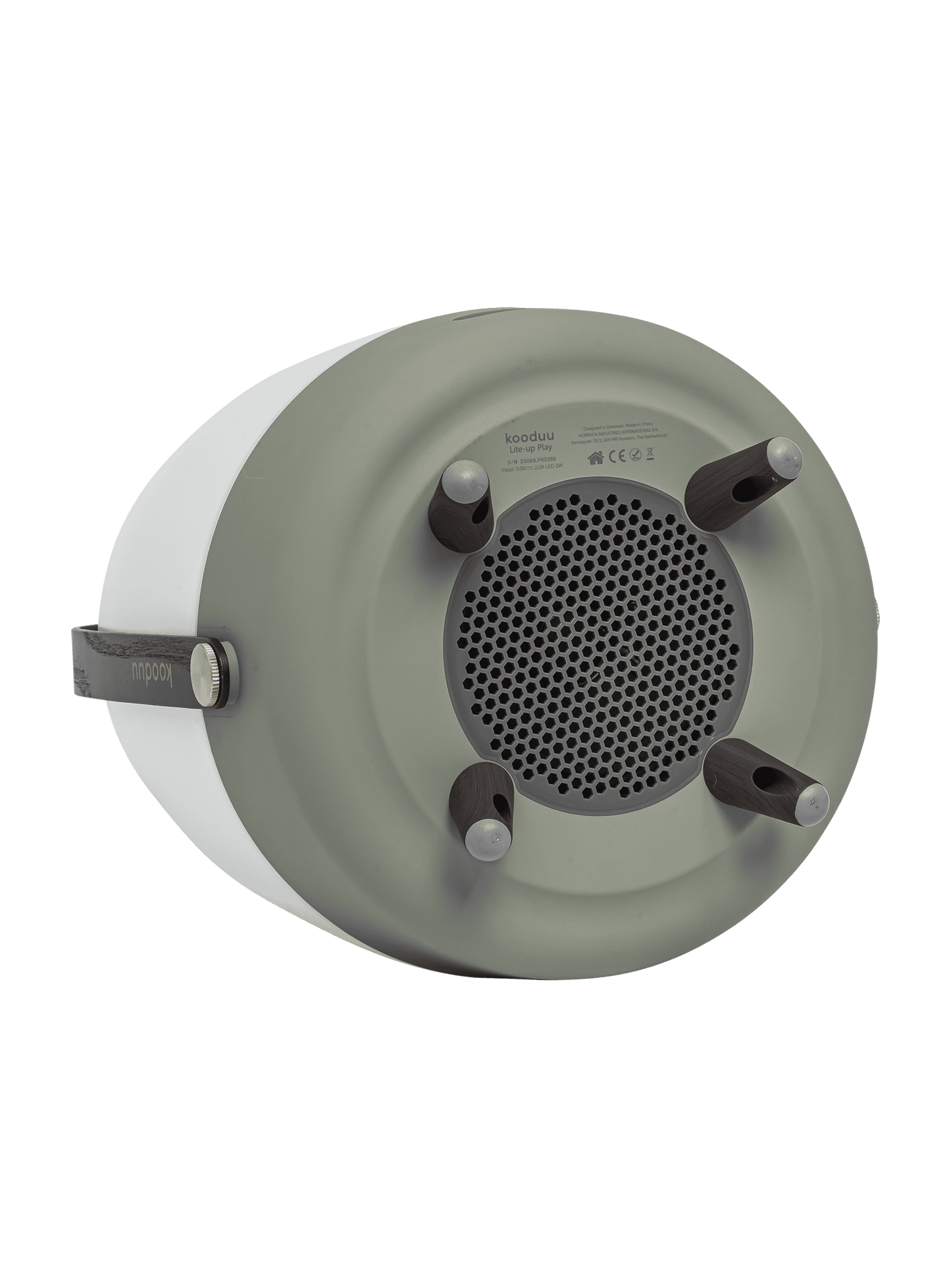 Kooduu Lite-up Play Petroleum – rechargeable LED lamp and JBL speaker, offering 18 hours of playtime and warm lighting.
