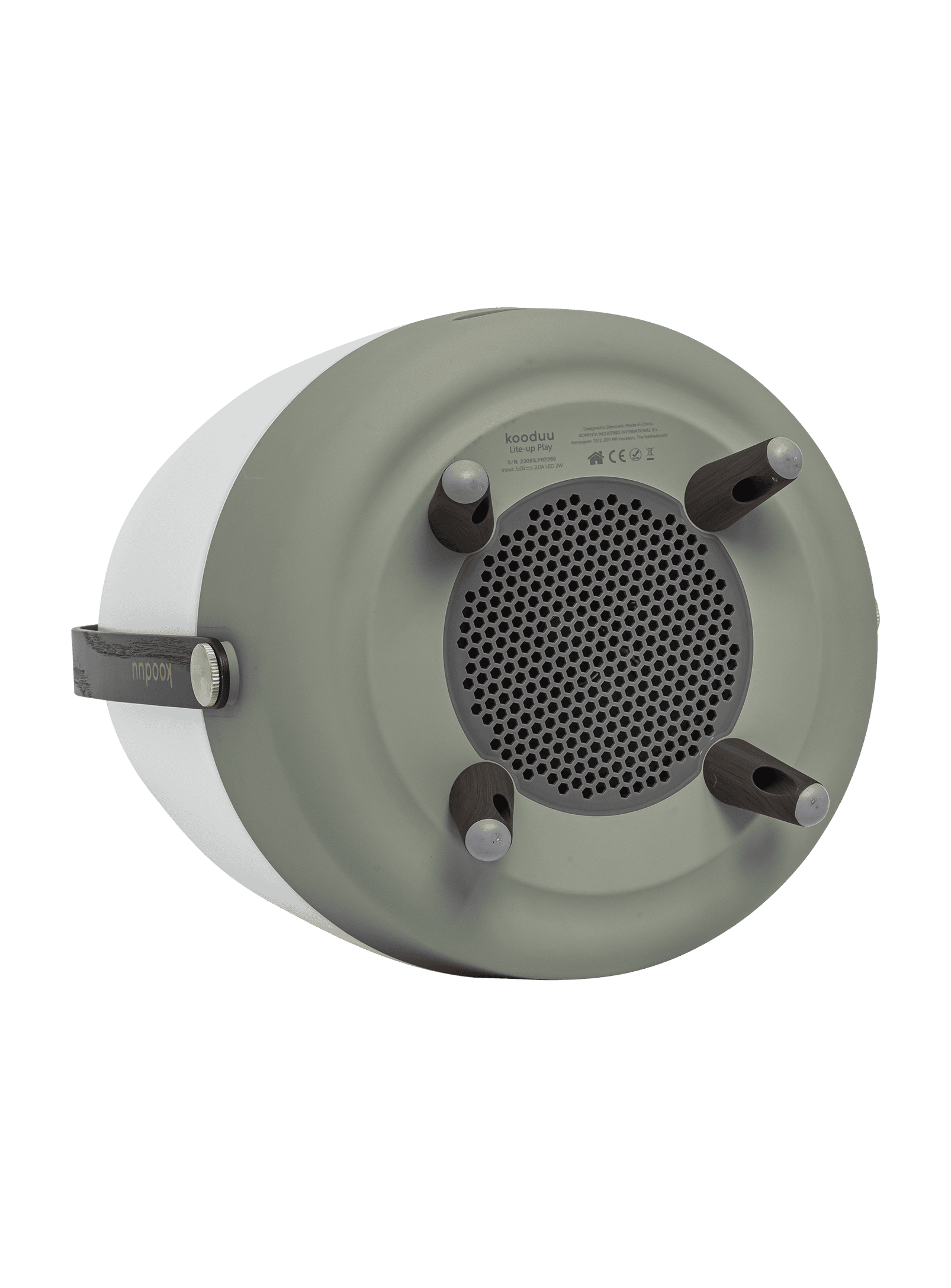 Kooduu Lite-up Play Petroleum – rechargeable LED lamp and JBL speaker, offering 18 hours of playtime and warm lighting.