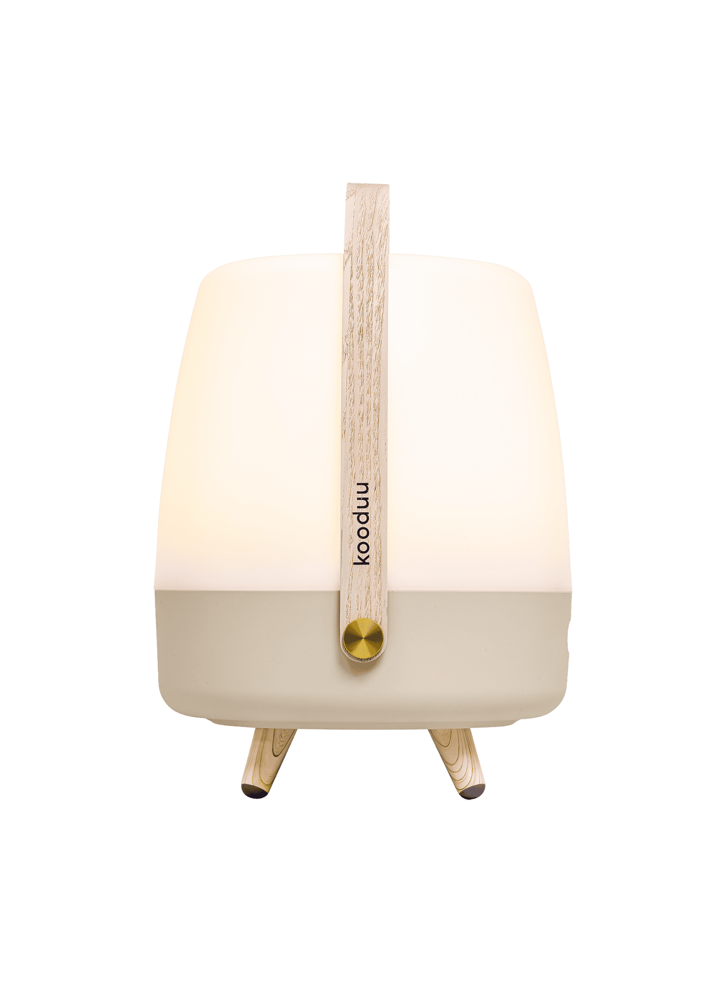 Lite-up Play Sand by Kooduu – Bluetooth speaker lamp with warm lighting and wireless stereo pairing for enhanced audio.