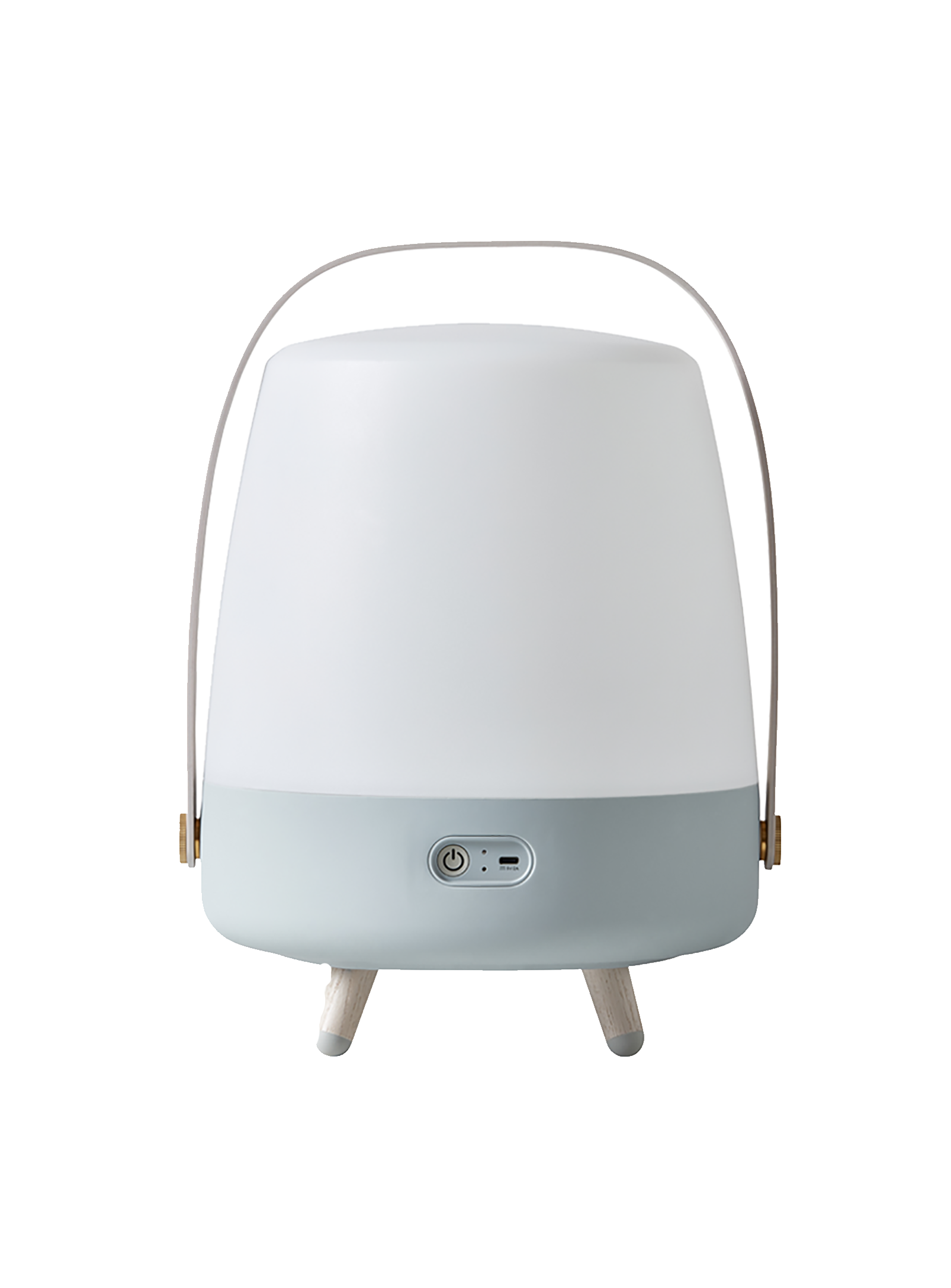 Lite-up Play Sky Blue by Kooduu – portable LED lamp with Bluetooth speaker for warm lighting and high-quality sound.