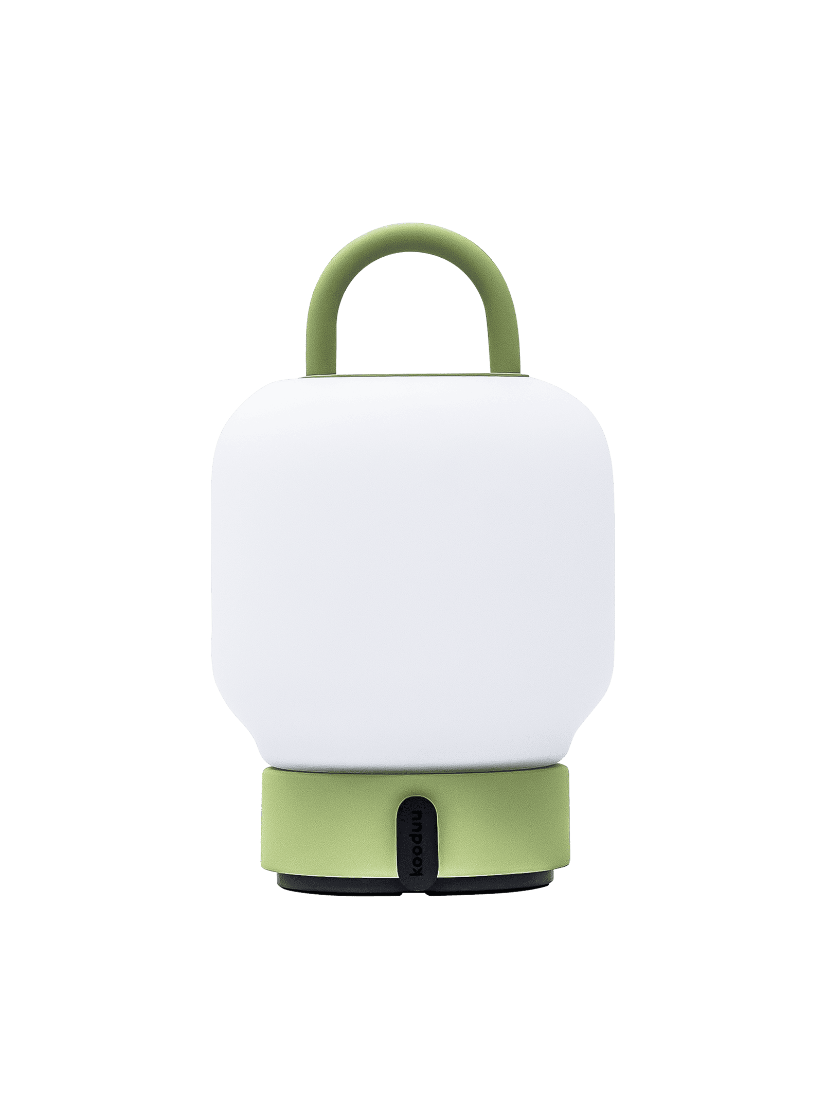 Kooduu Loome Moss – compact LED table lamp with warm light, steel handle, and durable construction for functional home decor.