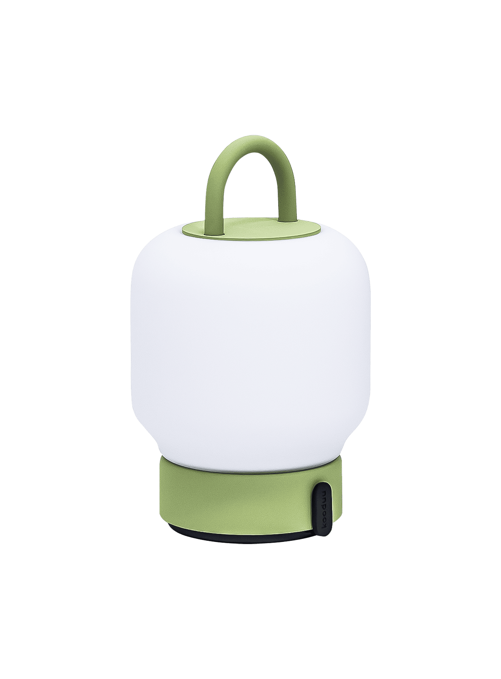 Loome Moss by Kooduu – portable LED lamp with 2700K warm light, stylish steel construction, and compact design for any room.