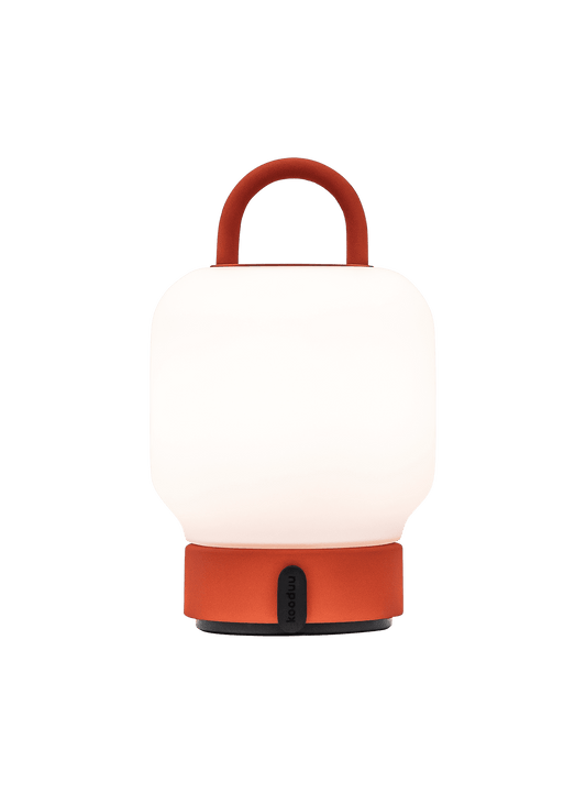Loome Orange by Kooduu – portable LED table lamp with dimmable lighting and sleek design, perfect for Canadian home decor.