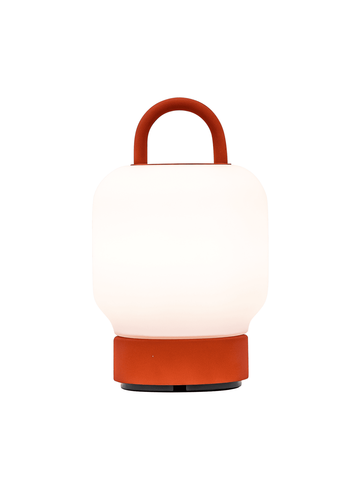 Kooduu Loome Orange – portable LED lamp with 40-hour battery life and USB charging dock for convenient use in Canadian homes.
