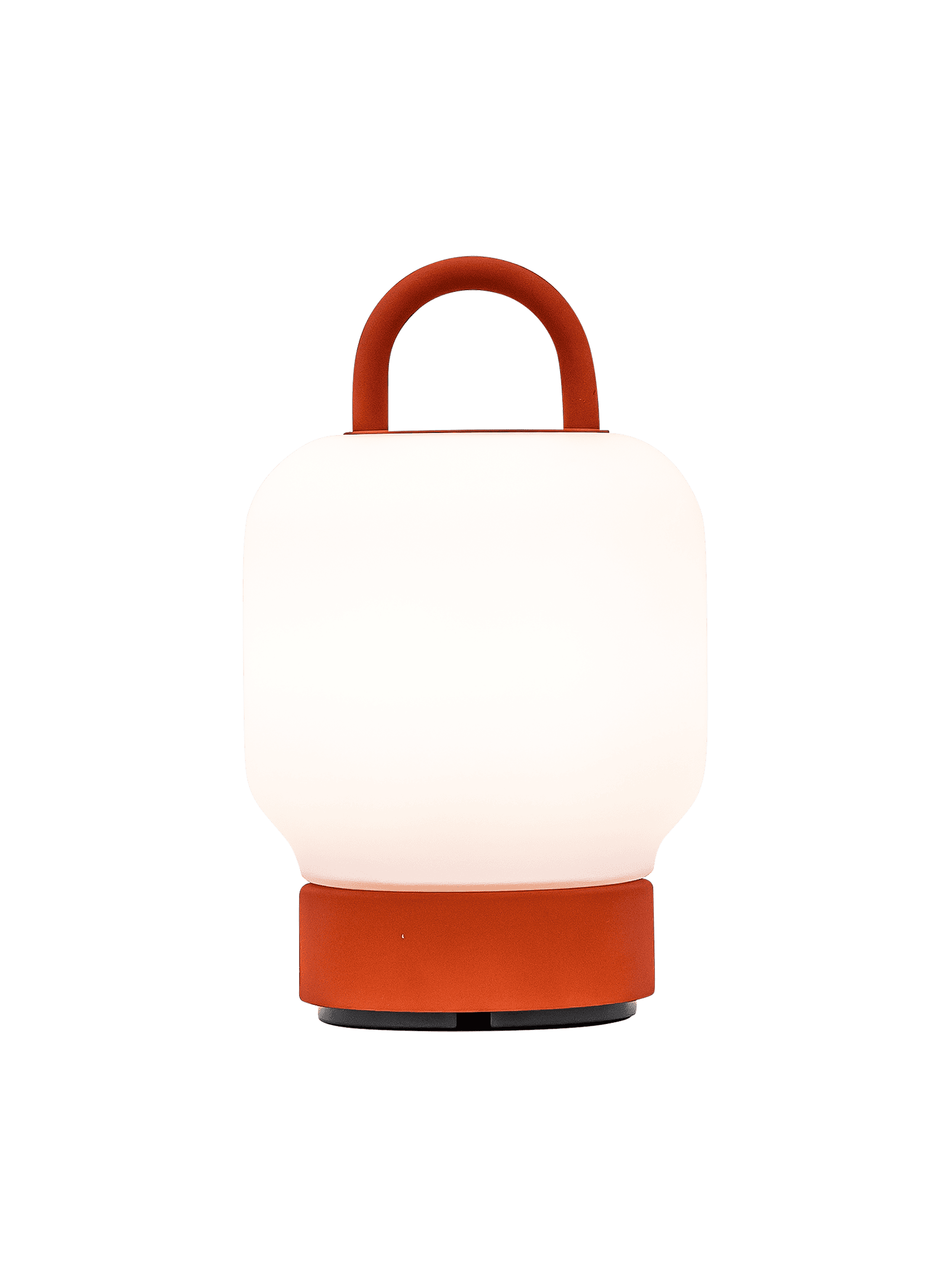Kooduu Loome Orange – portable LED lamp with 40-hour battery life and USB charging dock for convenient use in Canadian homes.