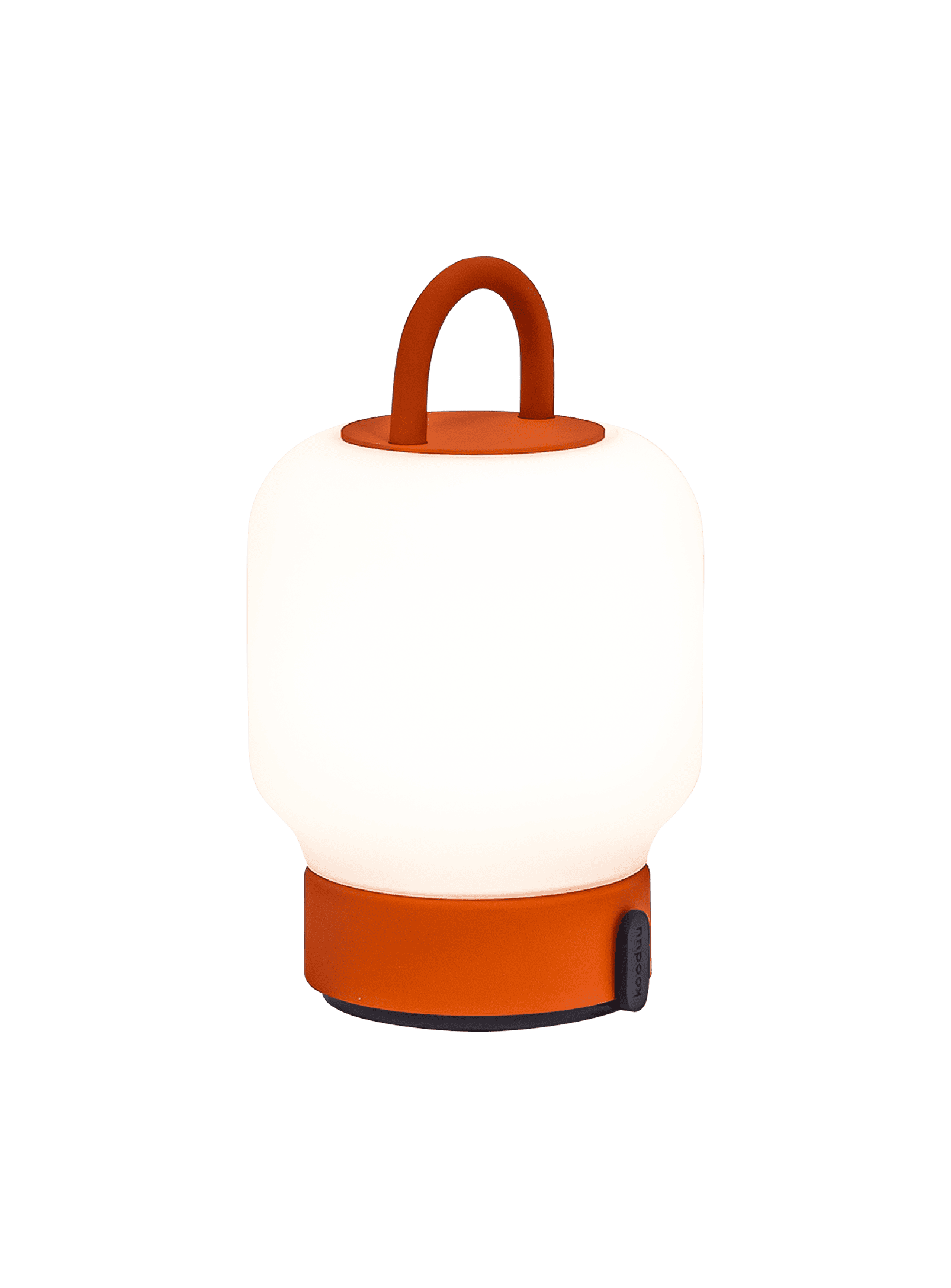 Kooduu Loome Orange – versatile LED table lamp with warm lighting, durable materials, and easy portability for home or office.
