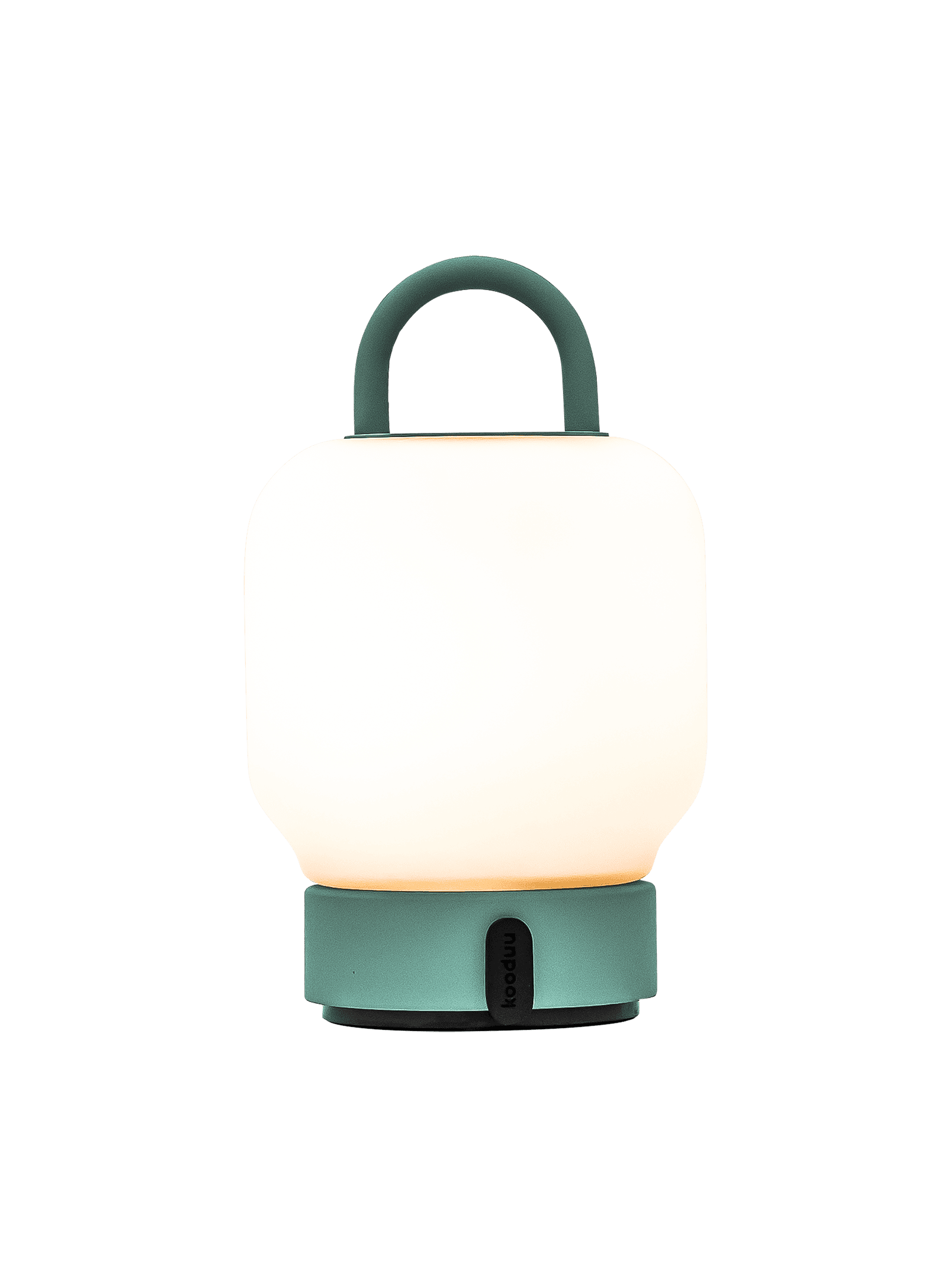 Loome Smoky Teal by Kooduu – portable LED table lamp with dimmable lighting, perfect for enhancing Canadian home ambiance.