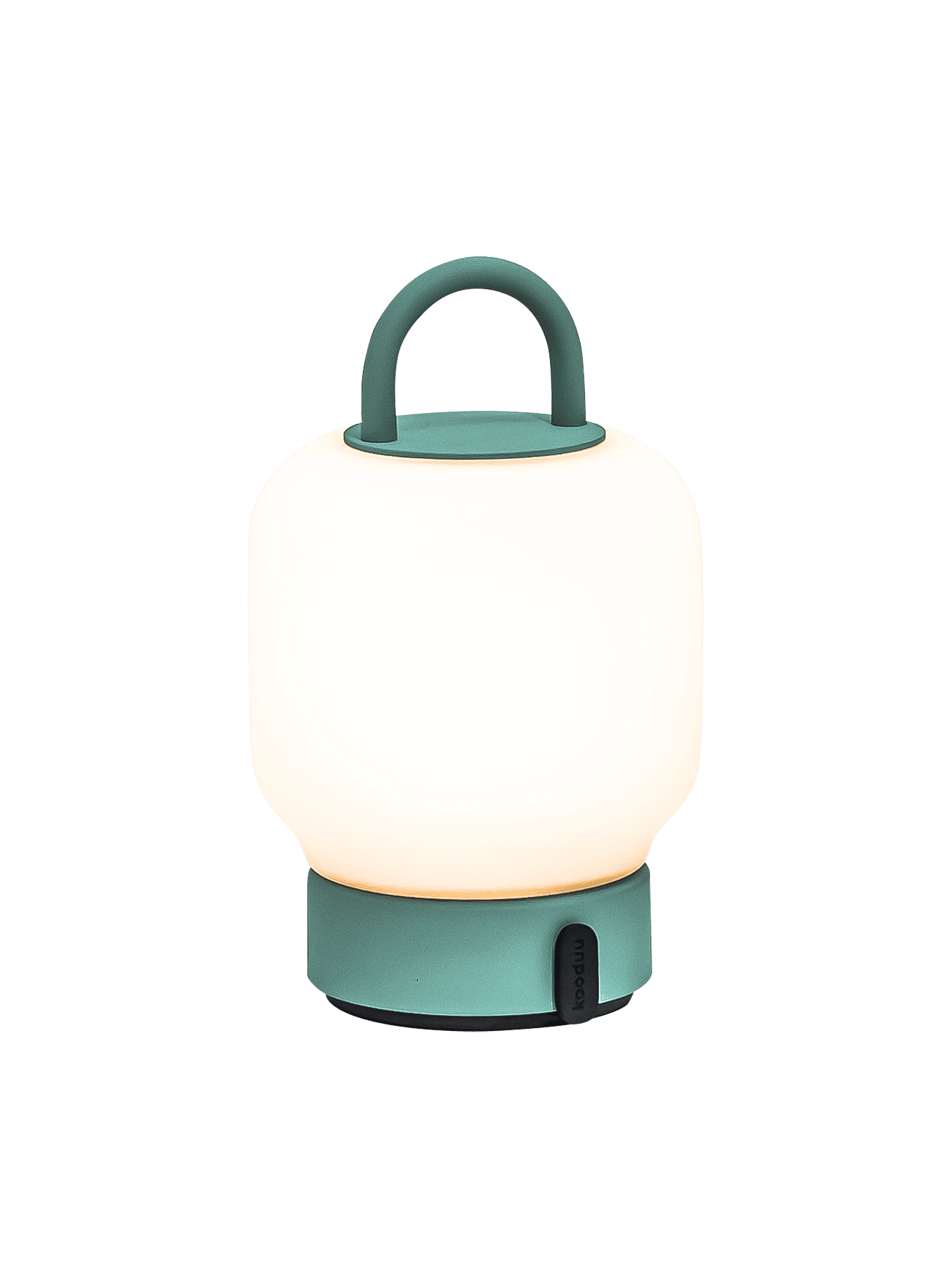 Loome Smoky Teal by Kooduu – stylish LED lamp with continuously adjustable light settings and a modern, durable design.