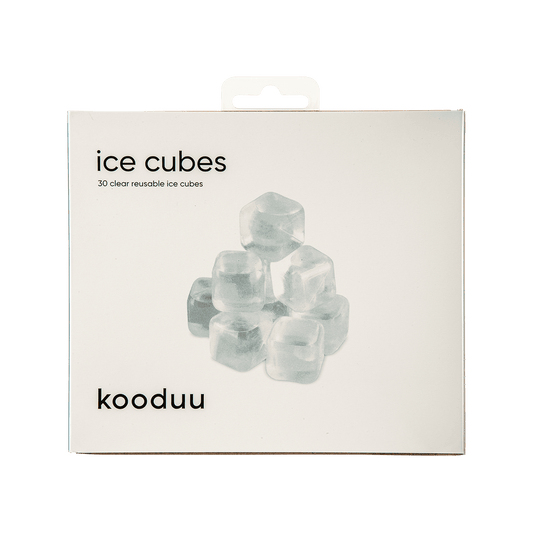 Upgrade your kooduu with reusable ice cubes for cold drinks.