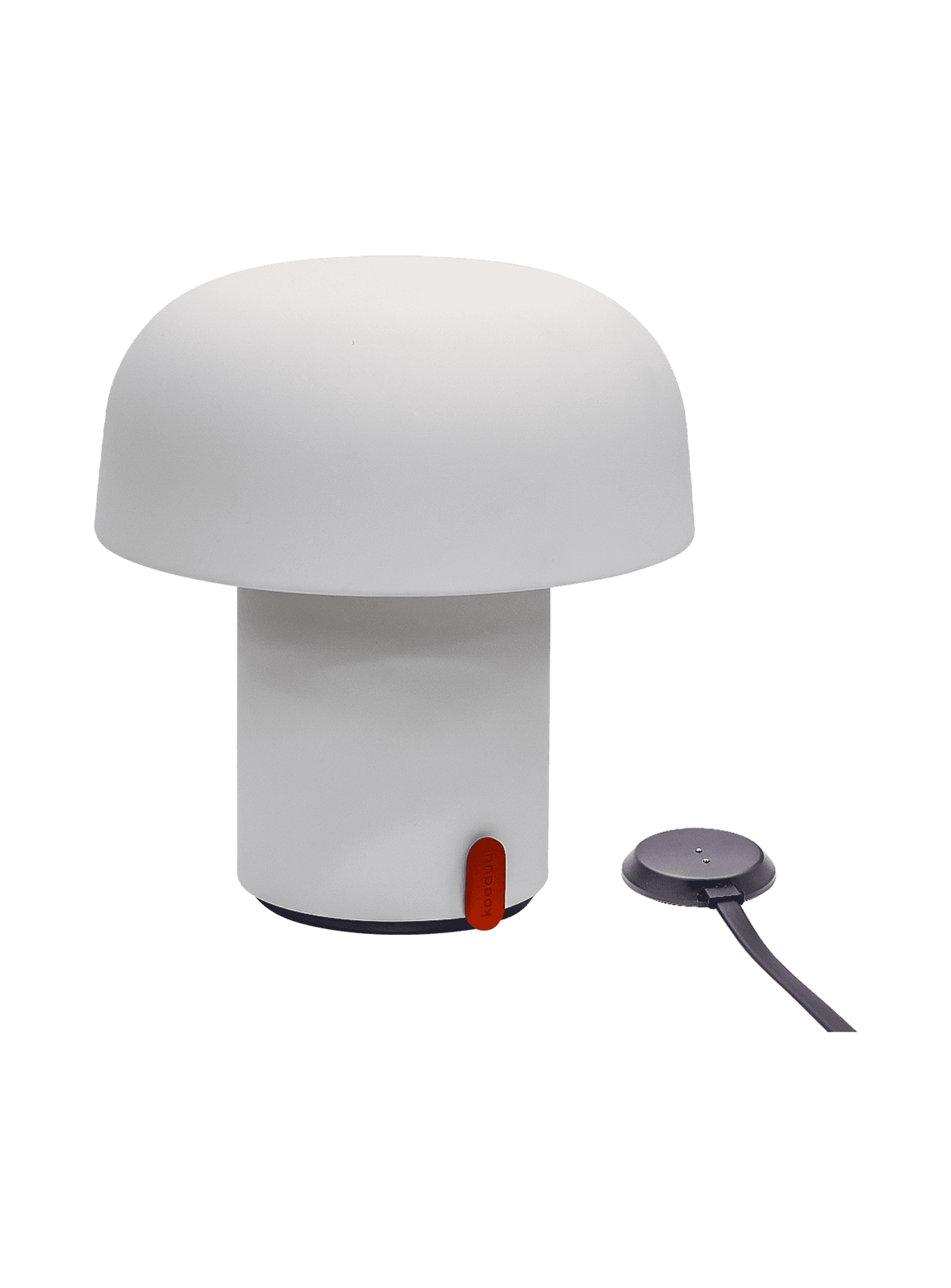 Kooduu Sensa Cloudy White – portable LED table lamp with durable build and dimmable lighting, ideal for home or office use.